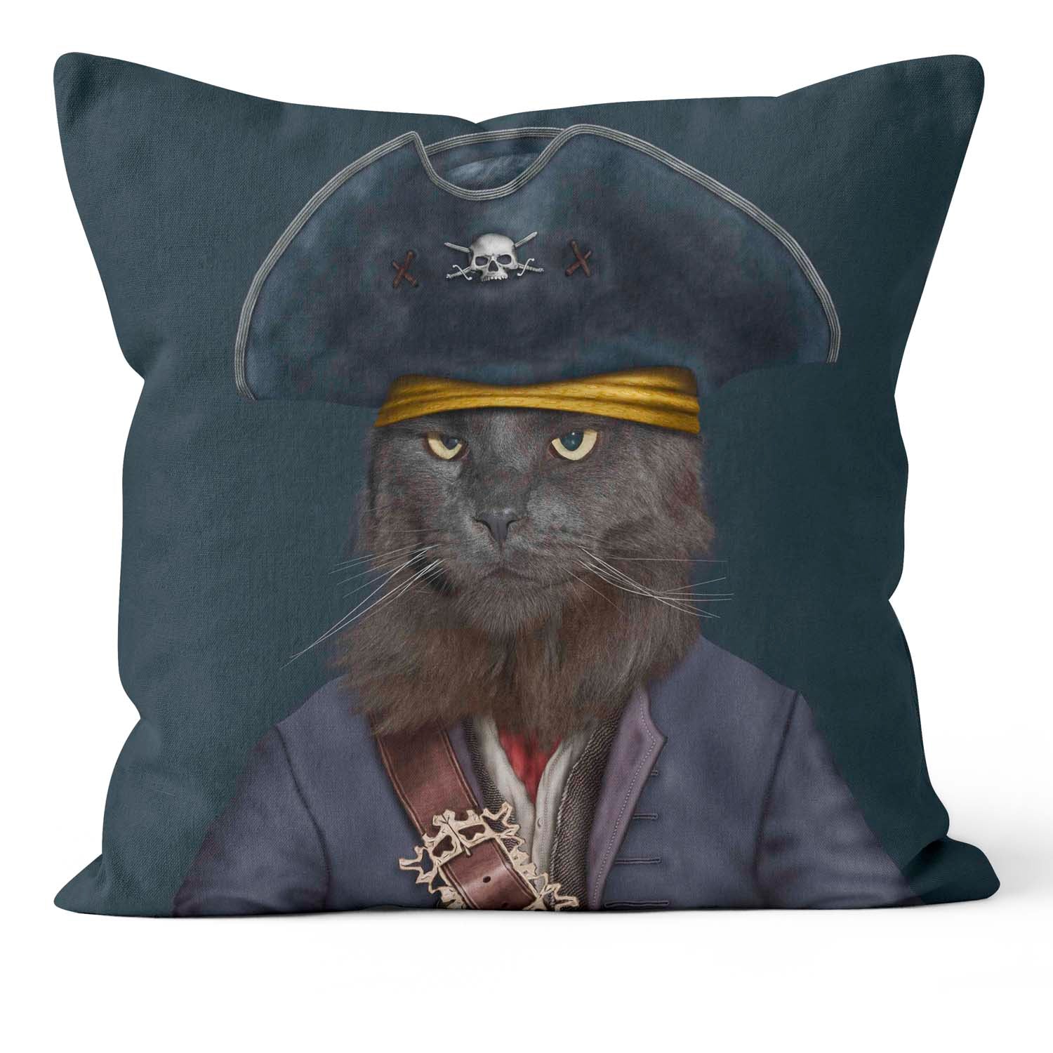 Catbeard Pirate  - Pets Rock Cushion