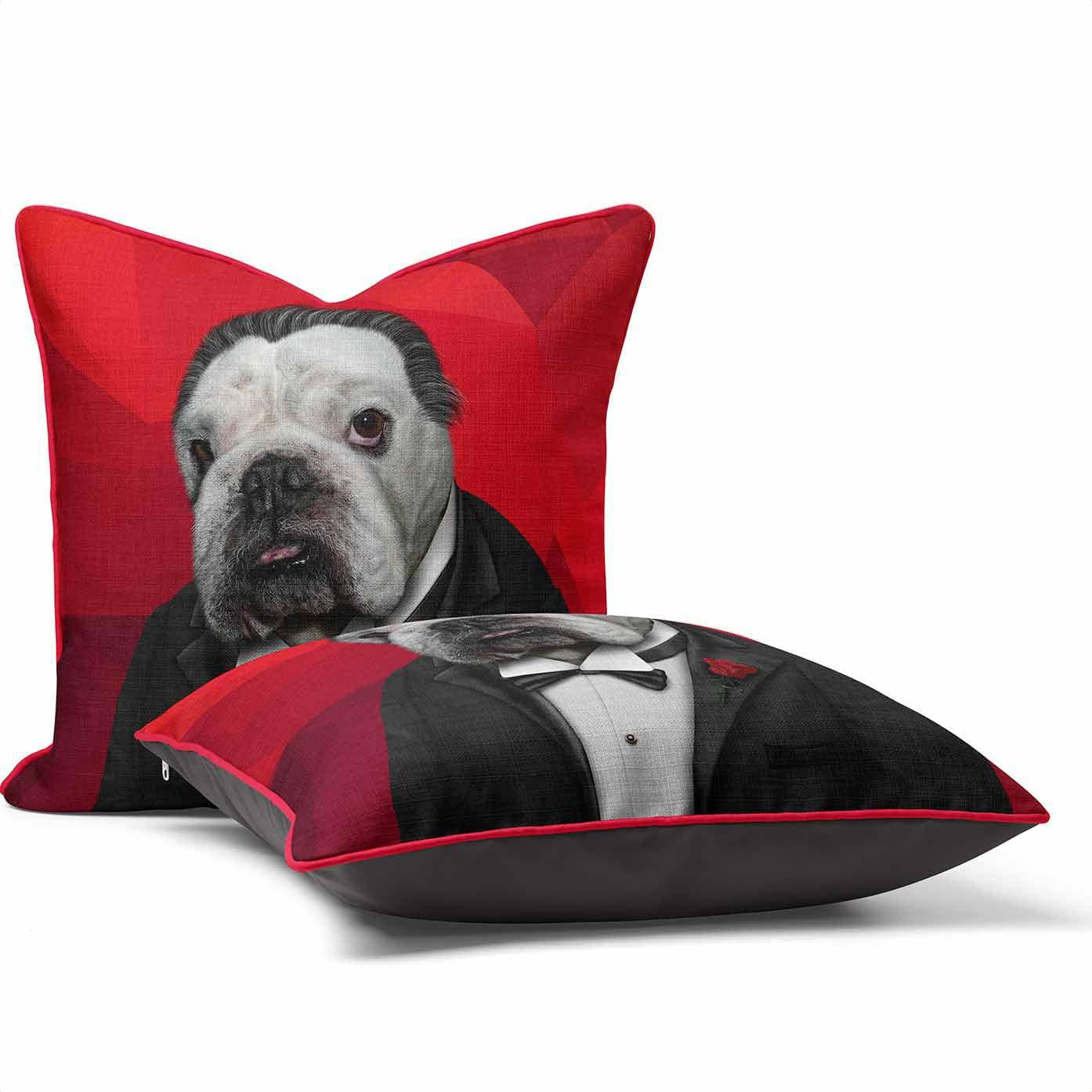 Dog Father Geometric - Pets Rock Cushion