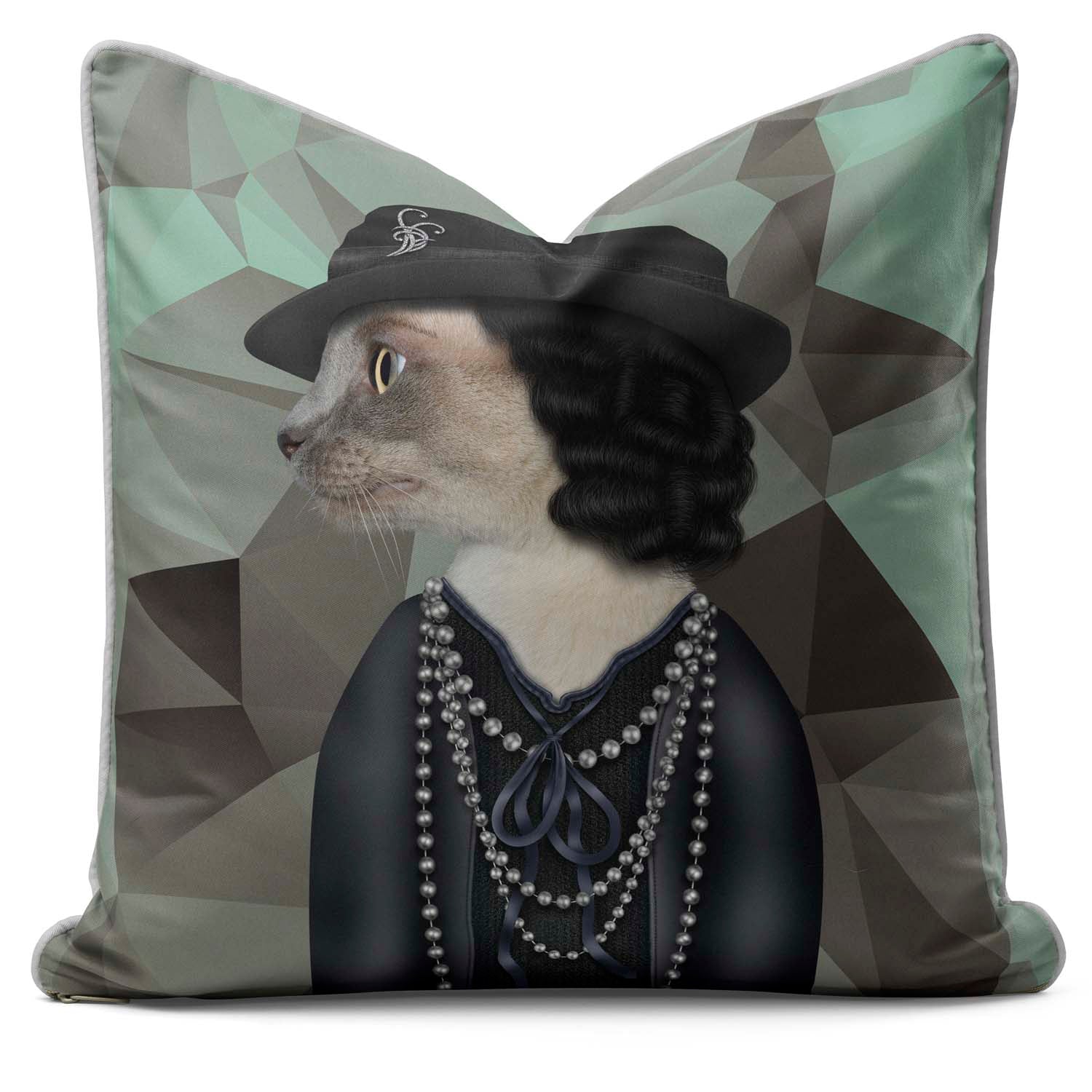 Paris Geometric - Pets Rock Cushion