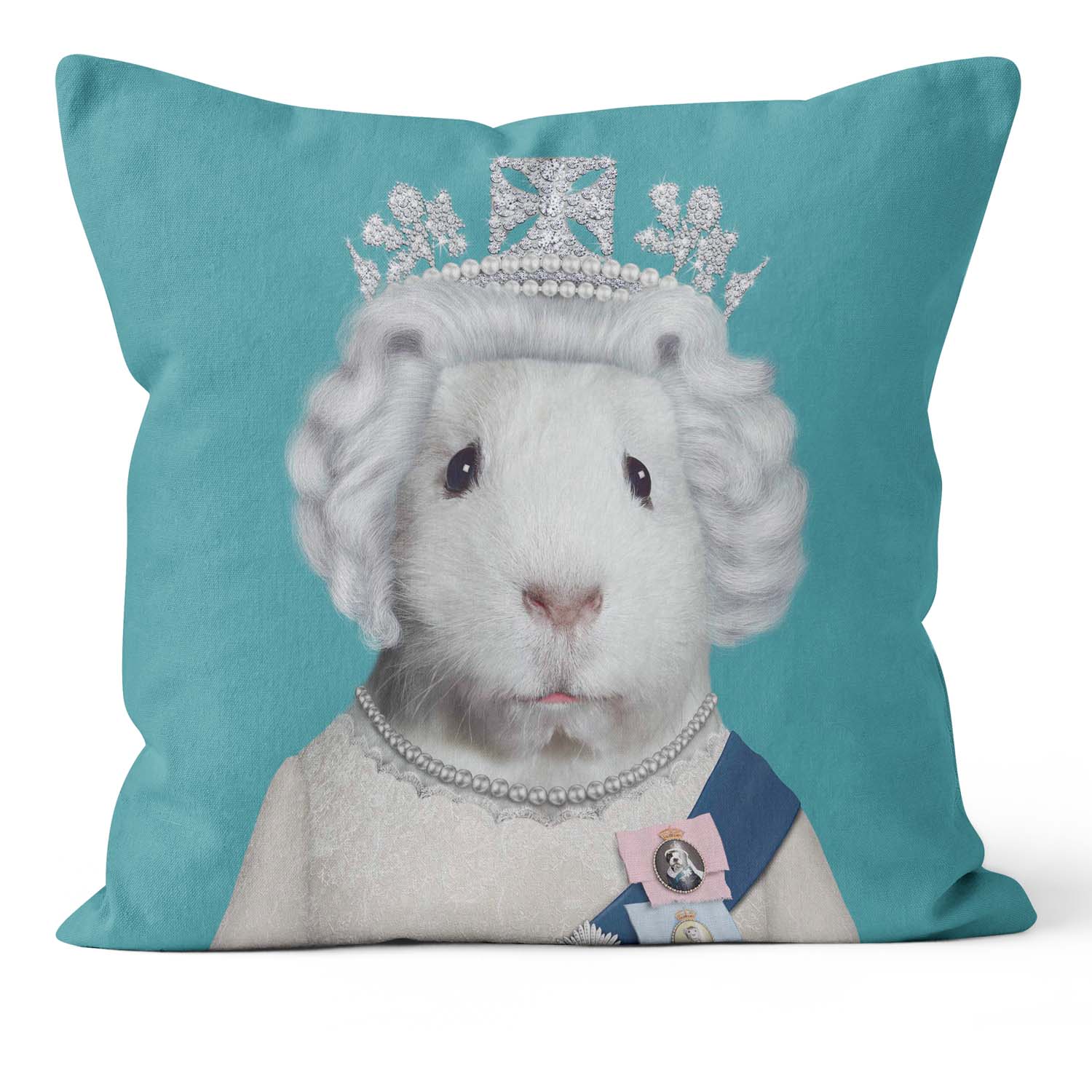 HRH Teal - Pets Rock Cushion