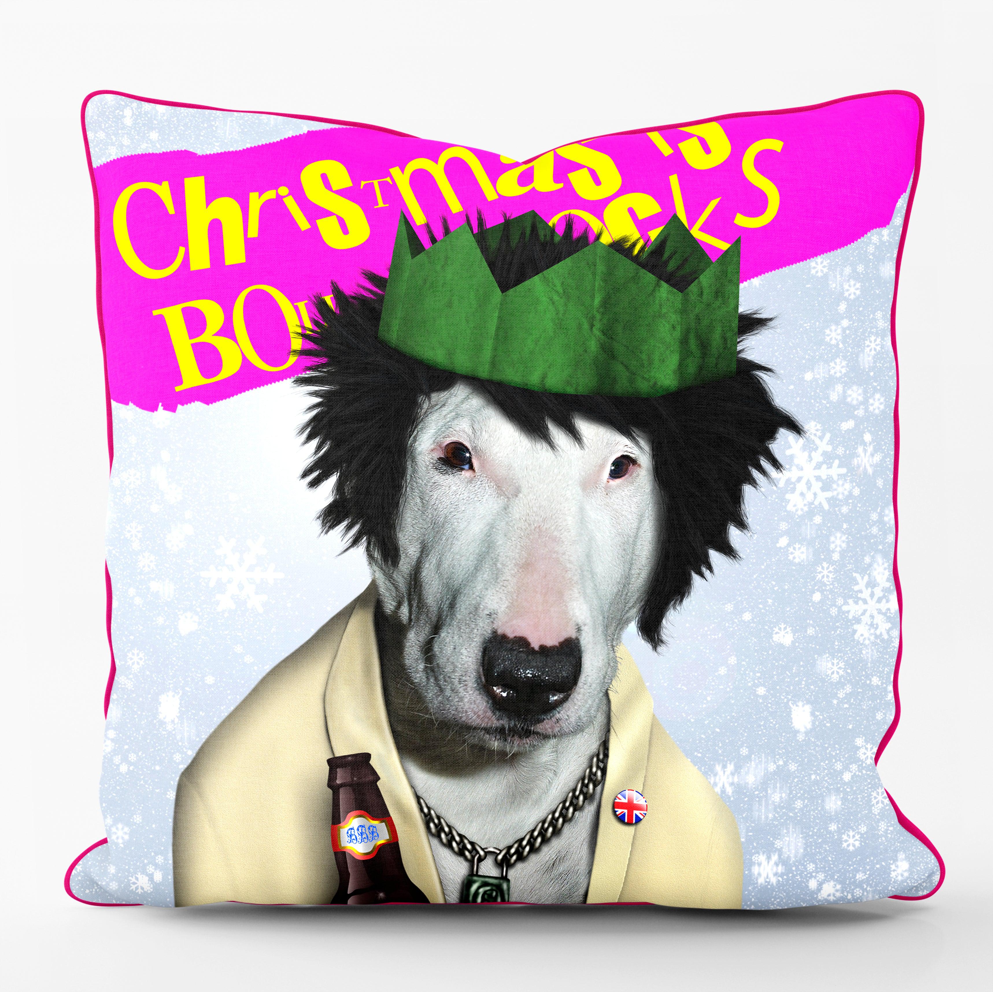 Christmas Pets Rock Punk- Pets Rock Cushion