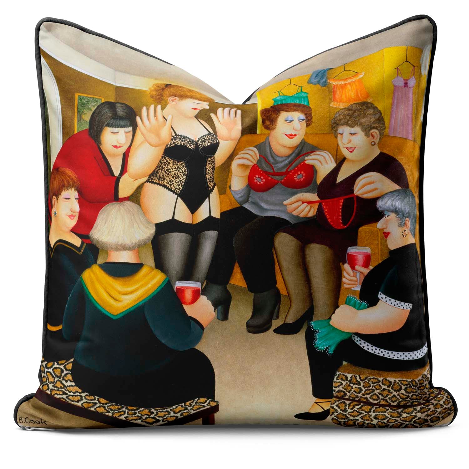 Party Girls - Beryl Cook Cushion