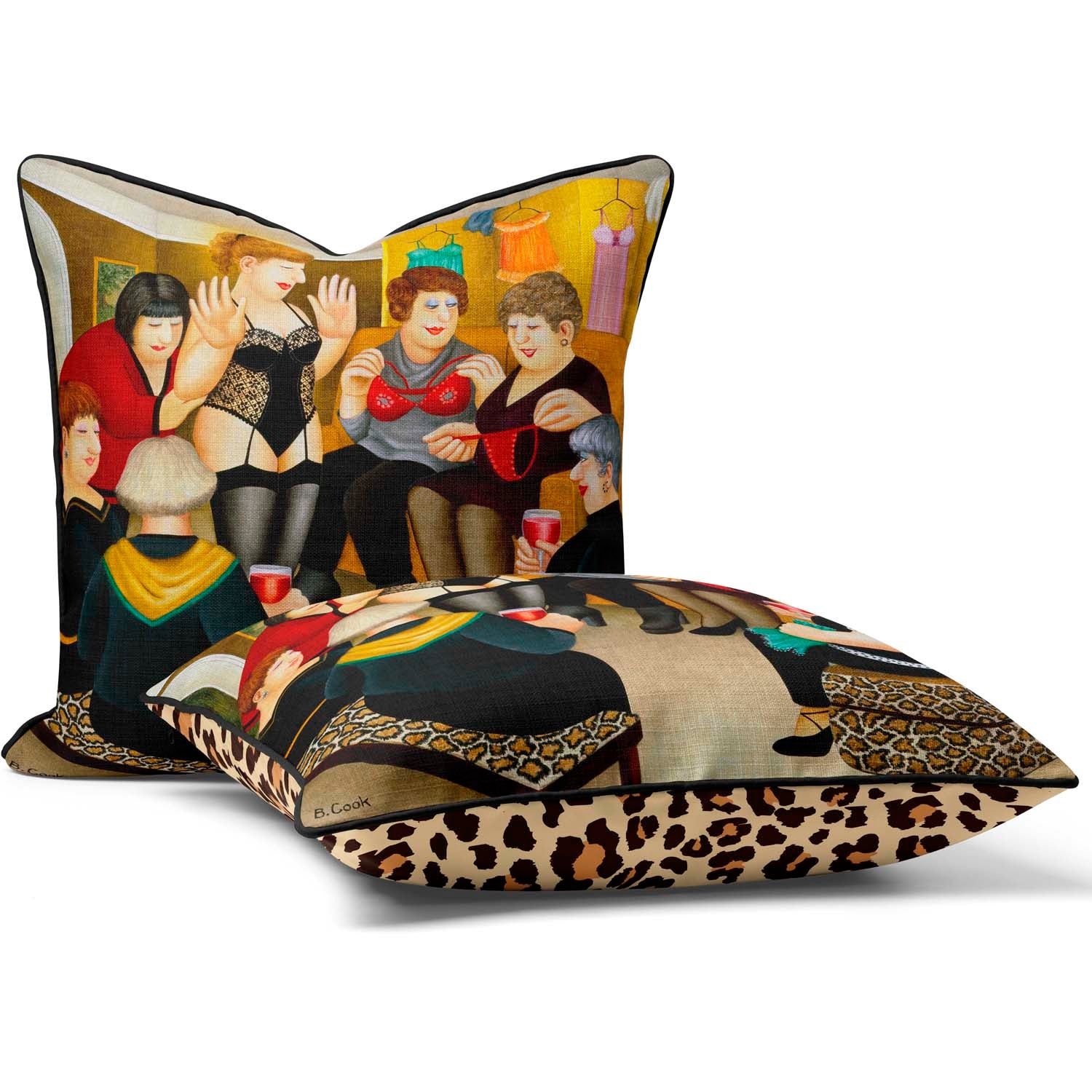 Party Girls - Beryl Cook Cushion