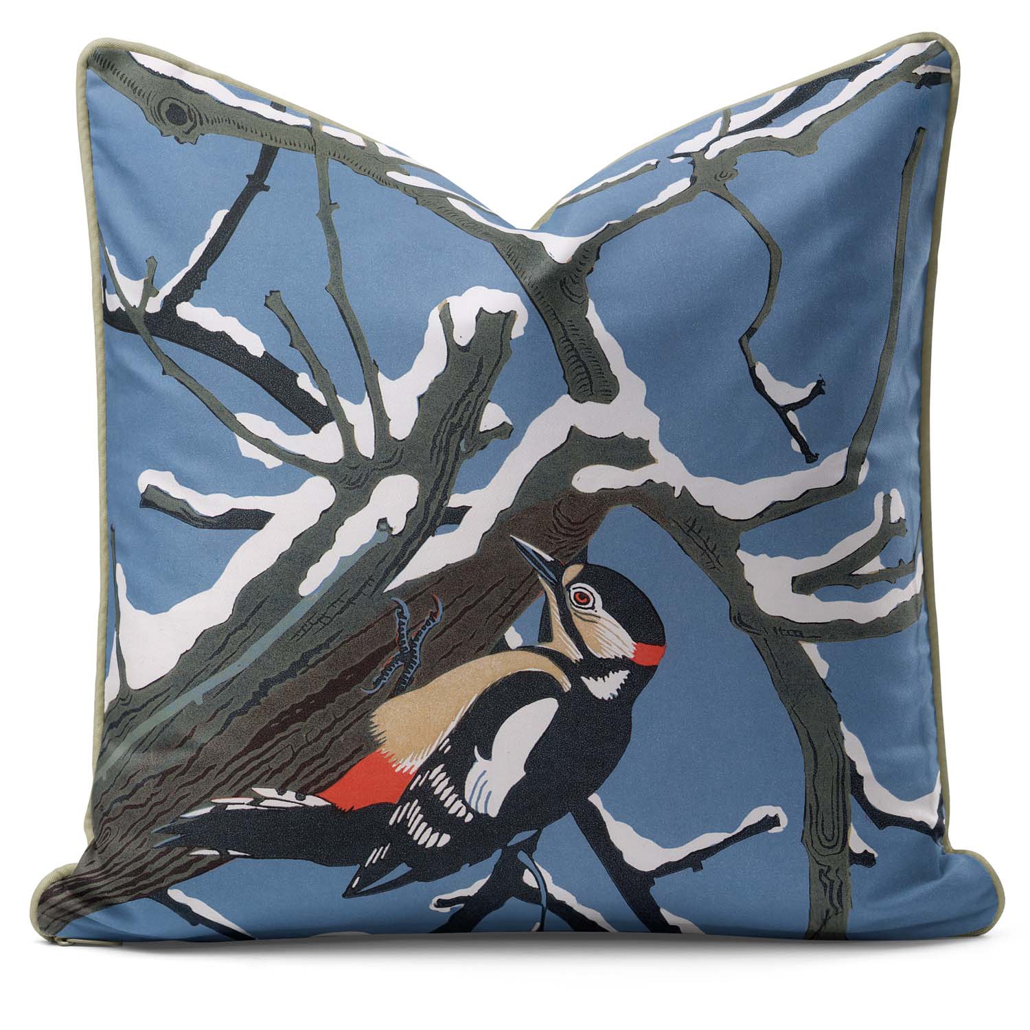 Great Spotted Woodpecker - Robert Gillmor Cushion