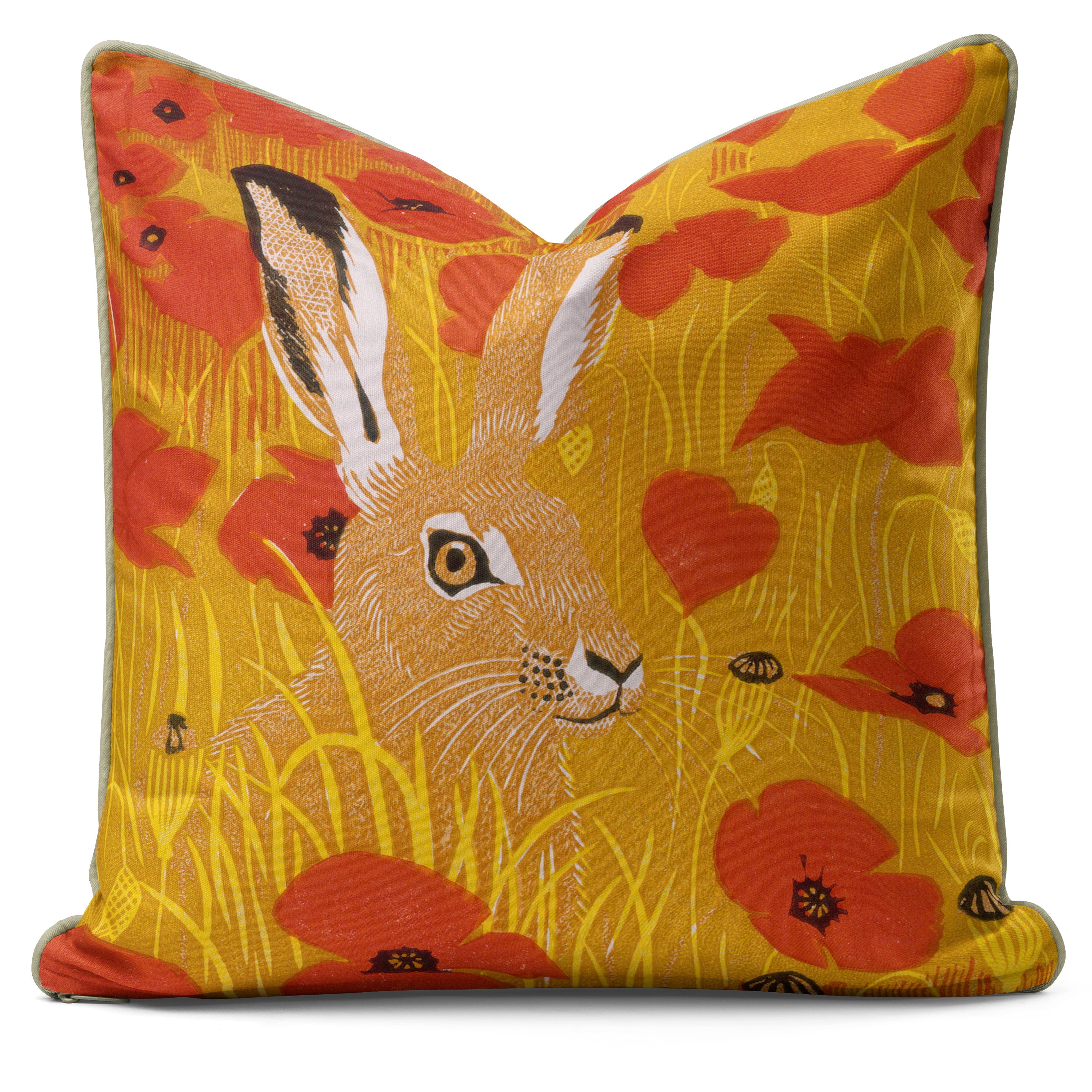 Poppy Hare - Robert Gillmor Cushion