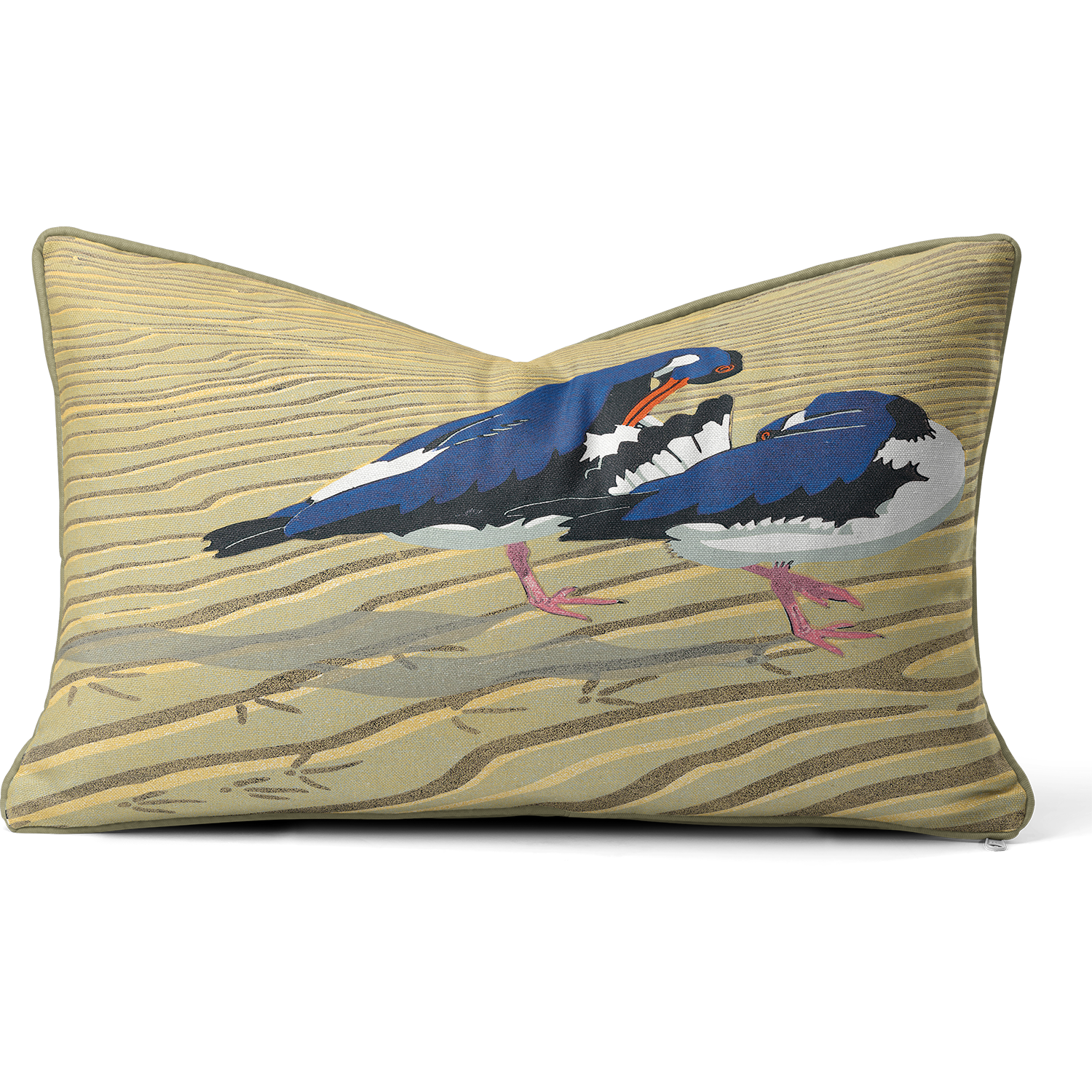 Preening Pair Avocets - Robert Gillmor Cushion