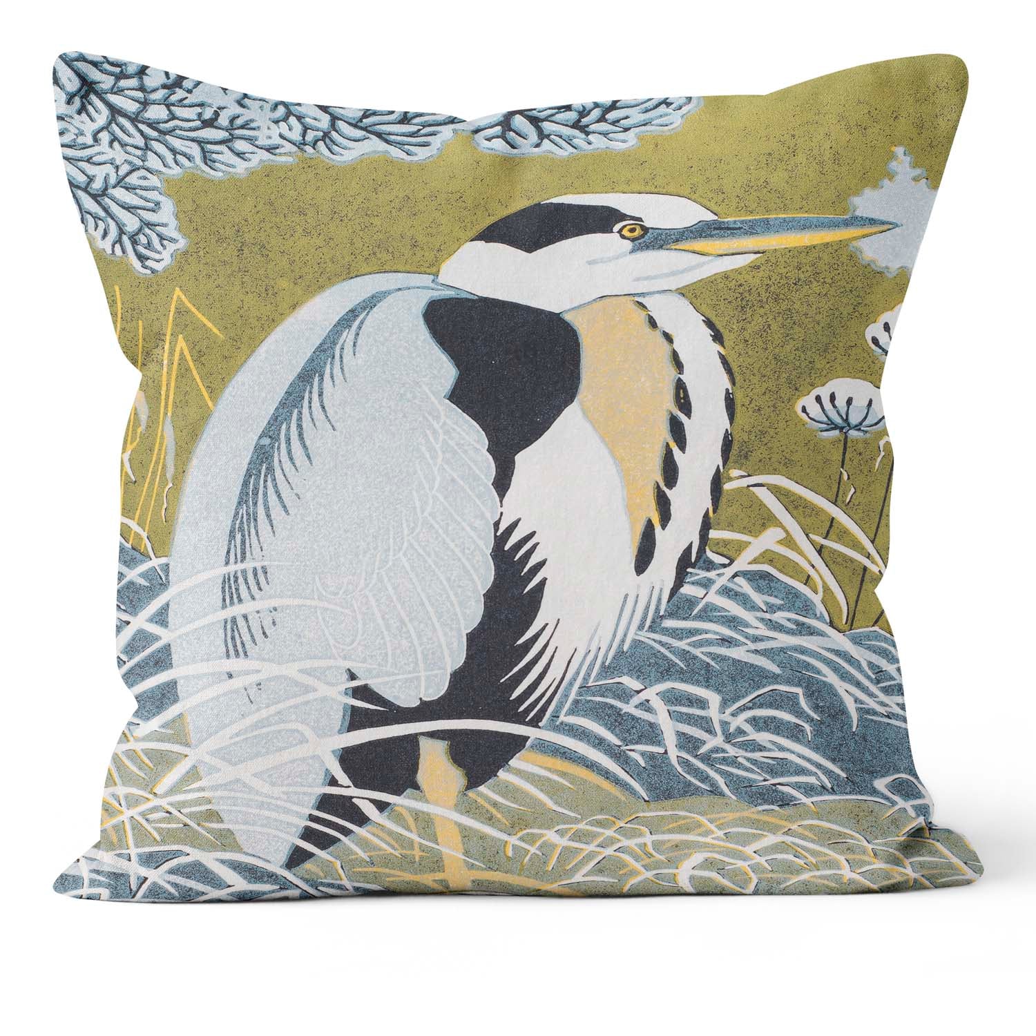 Winter Heron - Robert Gillmor Cushion