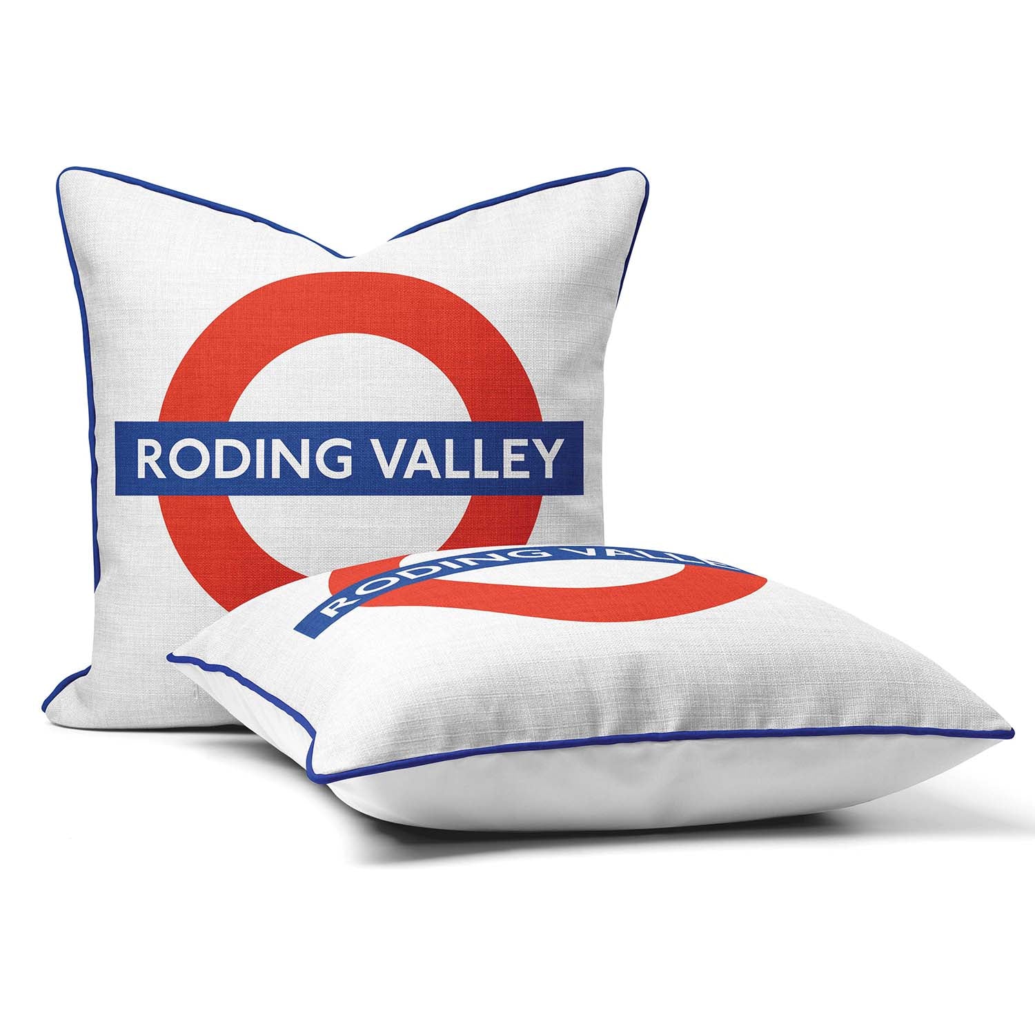 Roding Valley London Underground Tube Station Roundel Cushion