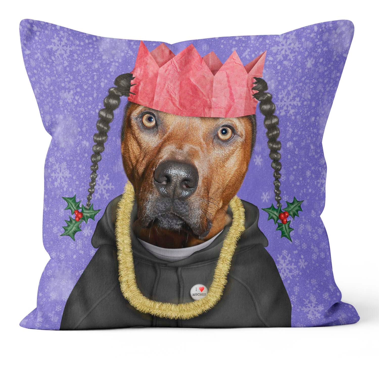 Christmas Pets Rock Rap - Pets Rock Cushion