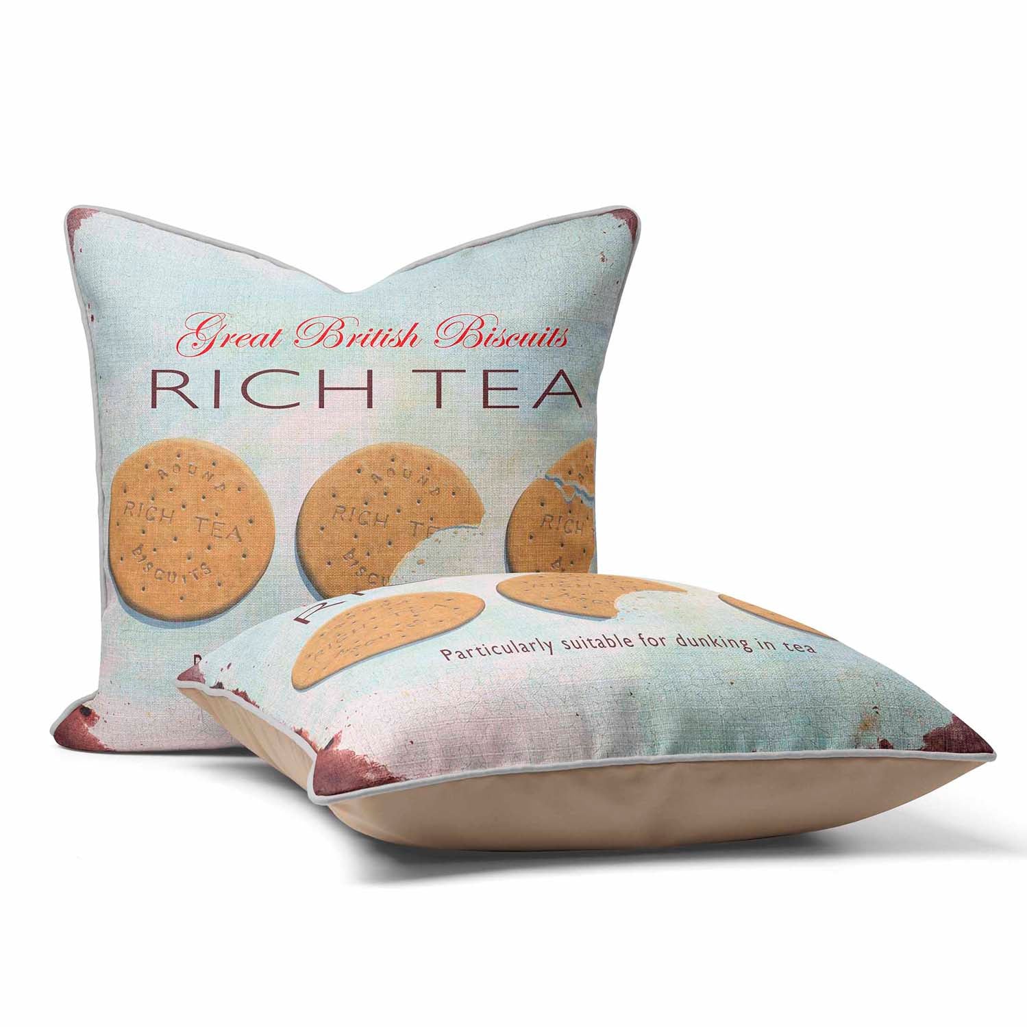 Rich Tea Biscuit - Martin Wiscombe - Art Print Cushion