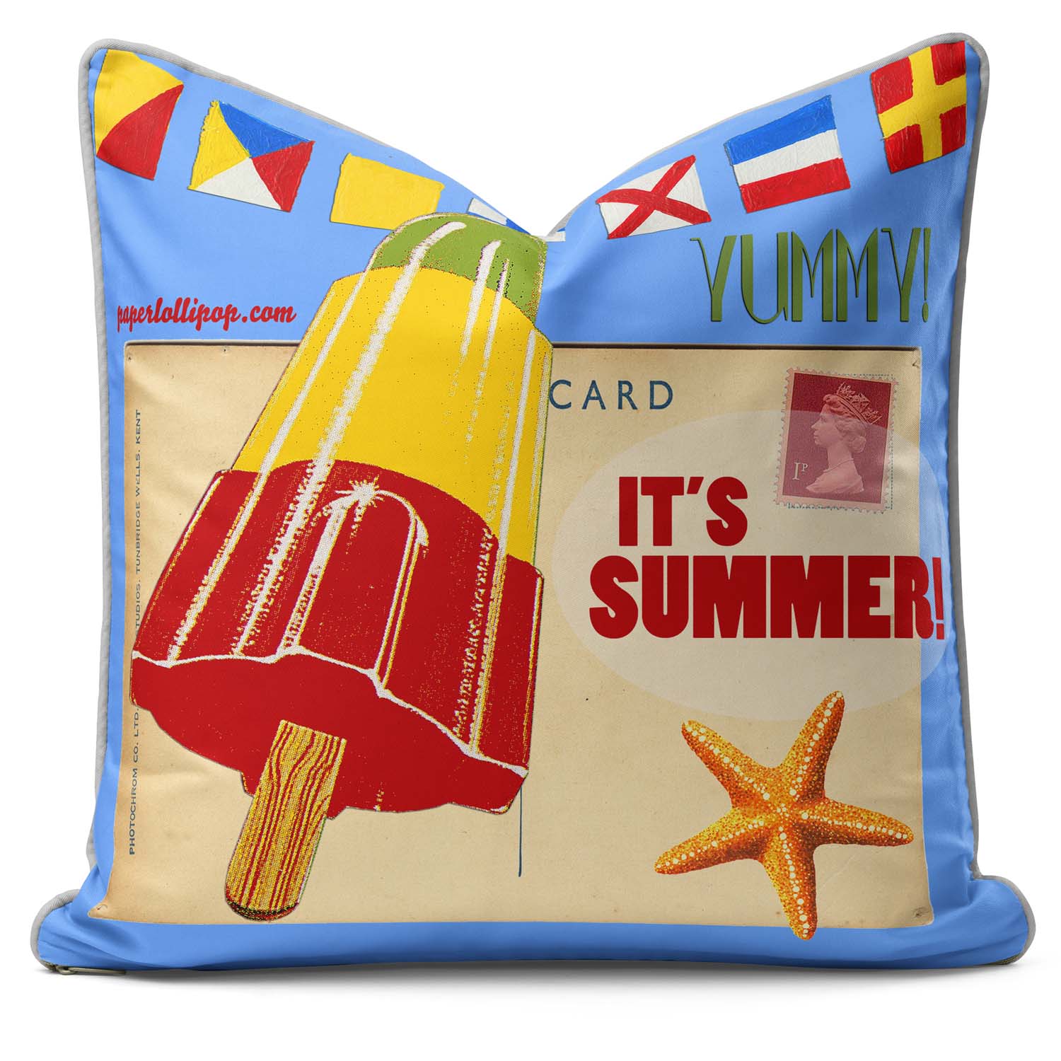 Its Summer Time Yummy - British Retro Cushion