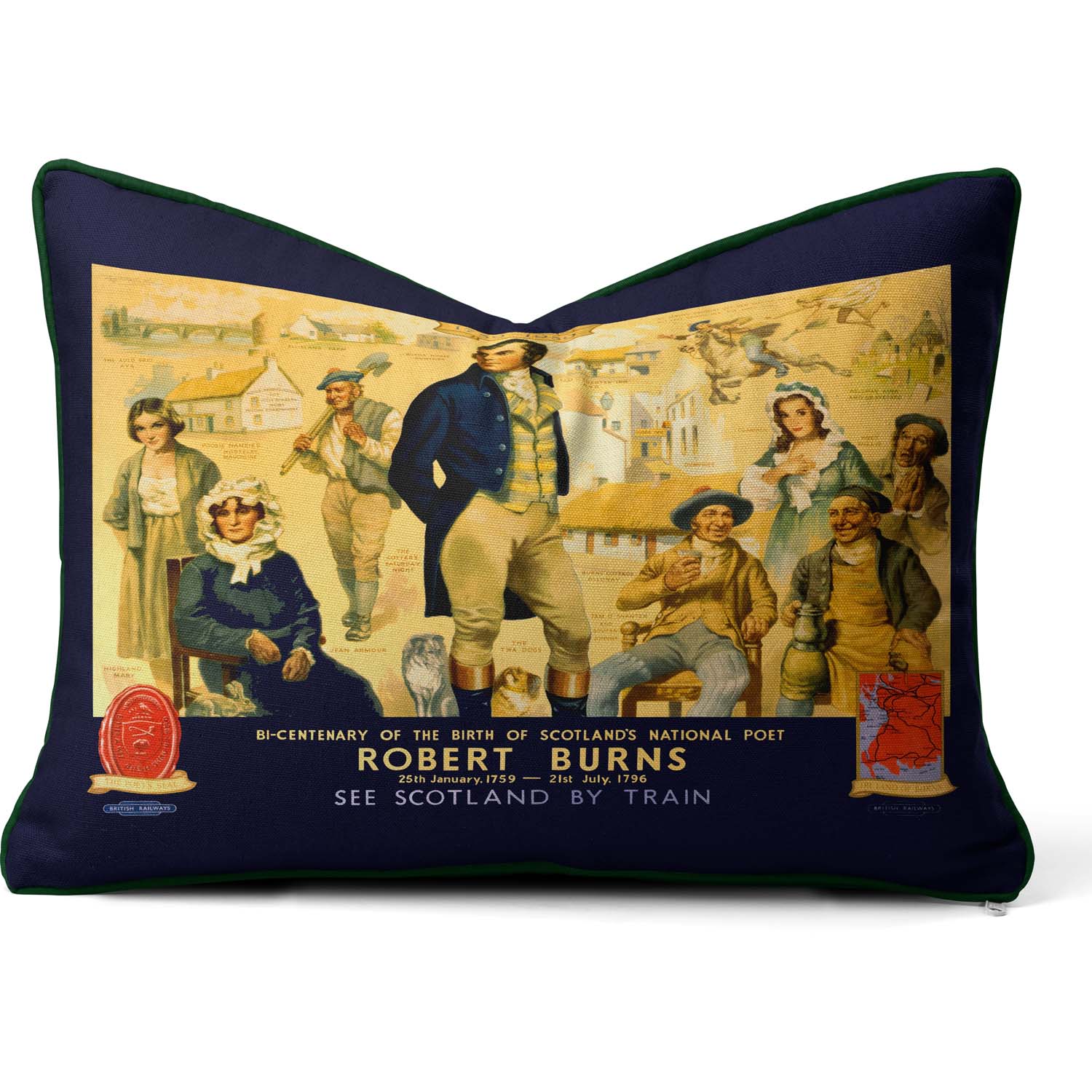 Robert Burns BR (ScR) 1959 - National  Railway Museum Cushion