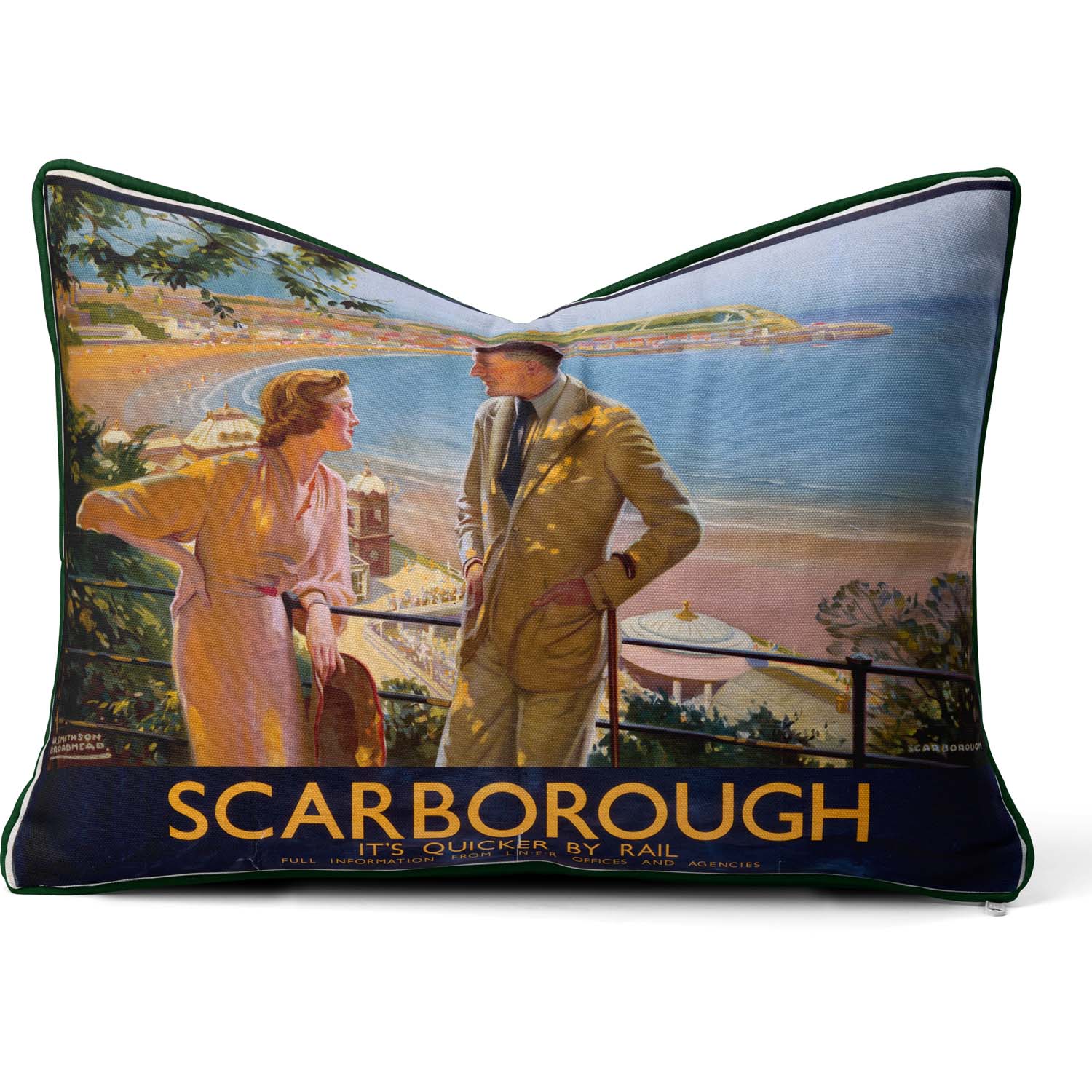 Scarborough - It’s Quicker By Rail’ LNER 1923-1947 - National Railway Museum Cushion