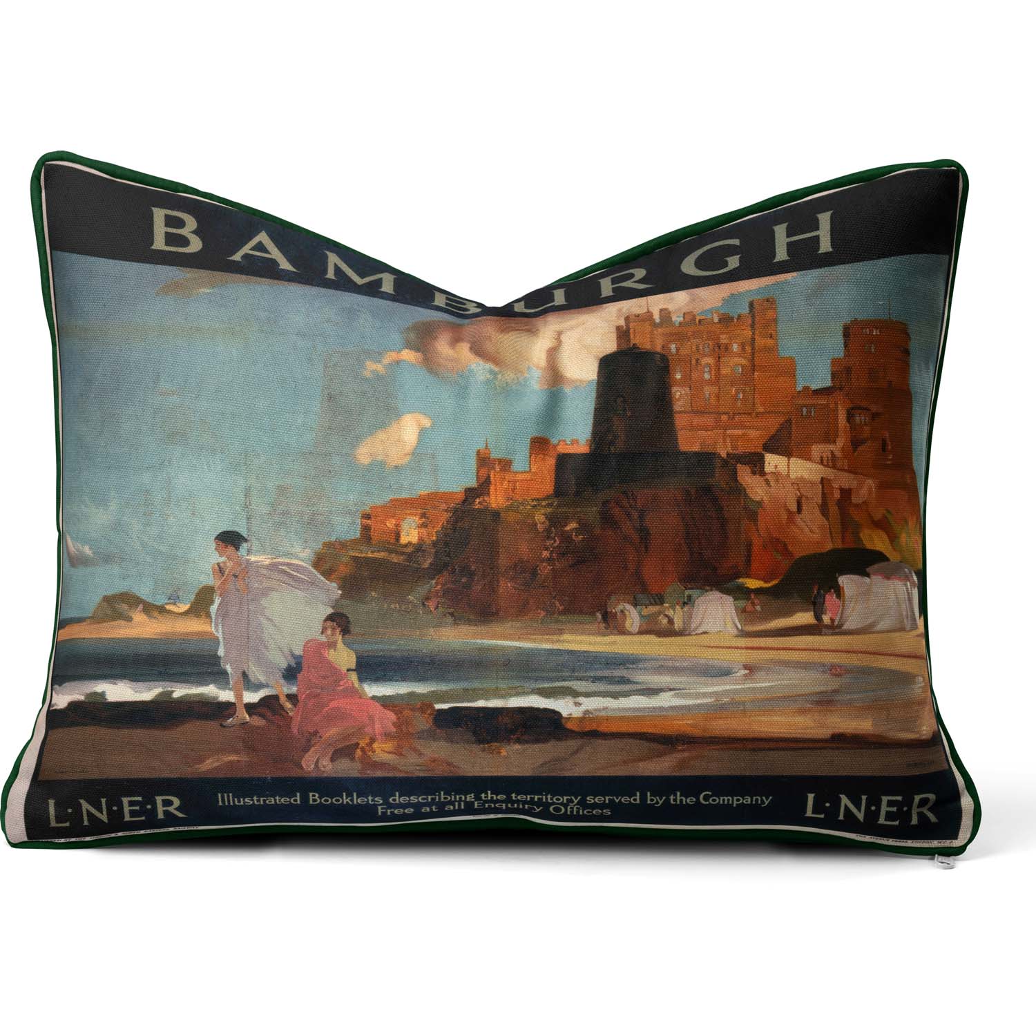 Bamburgh 1925 LNER - National Railway Museum Cushion