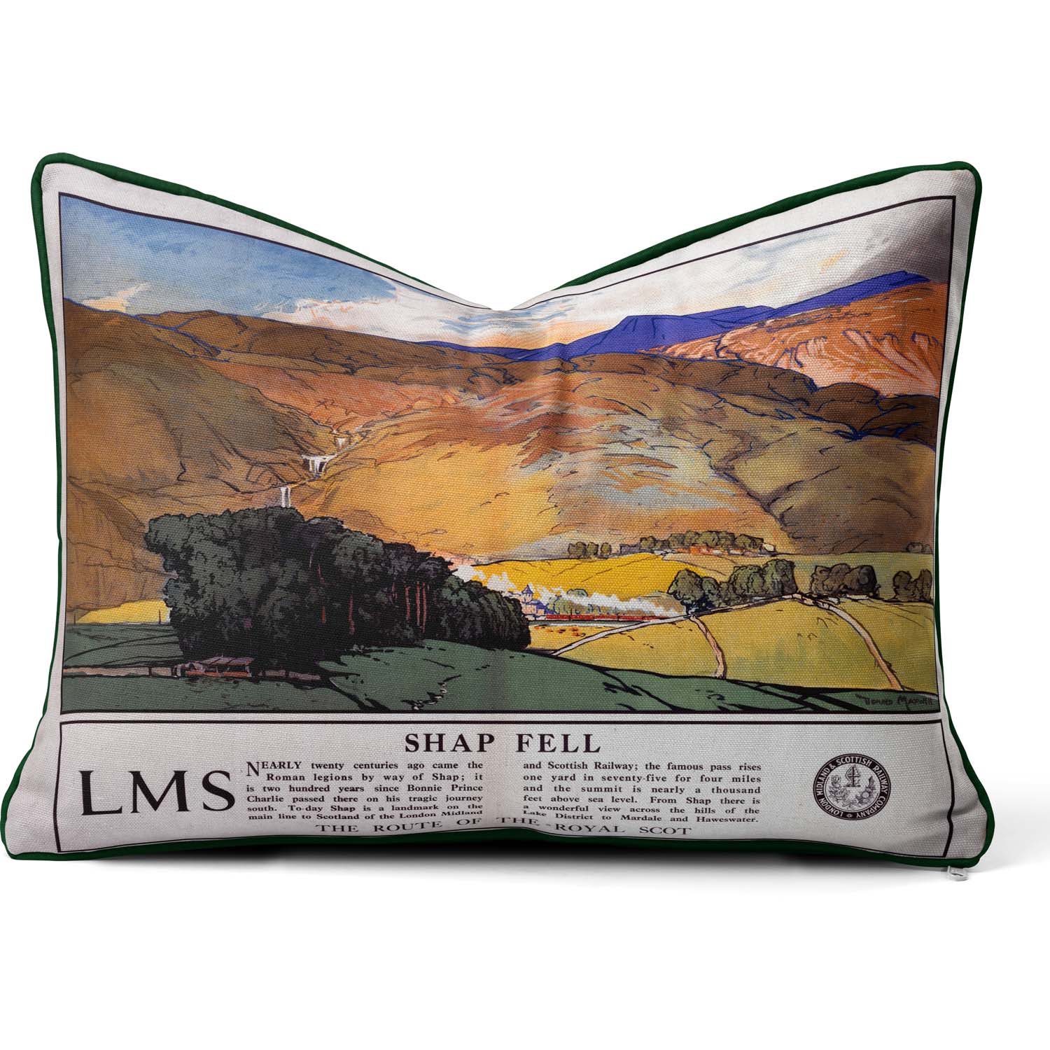 Shap Fell - The Route of the Royal Scot' LMS 1925 - National Railway Museum Cushion