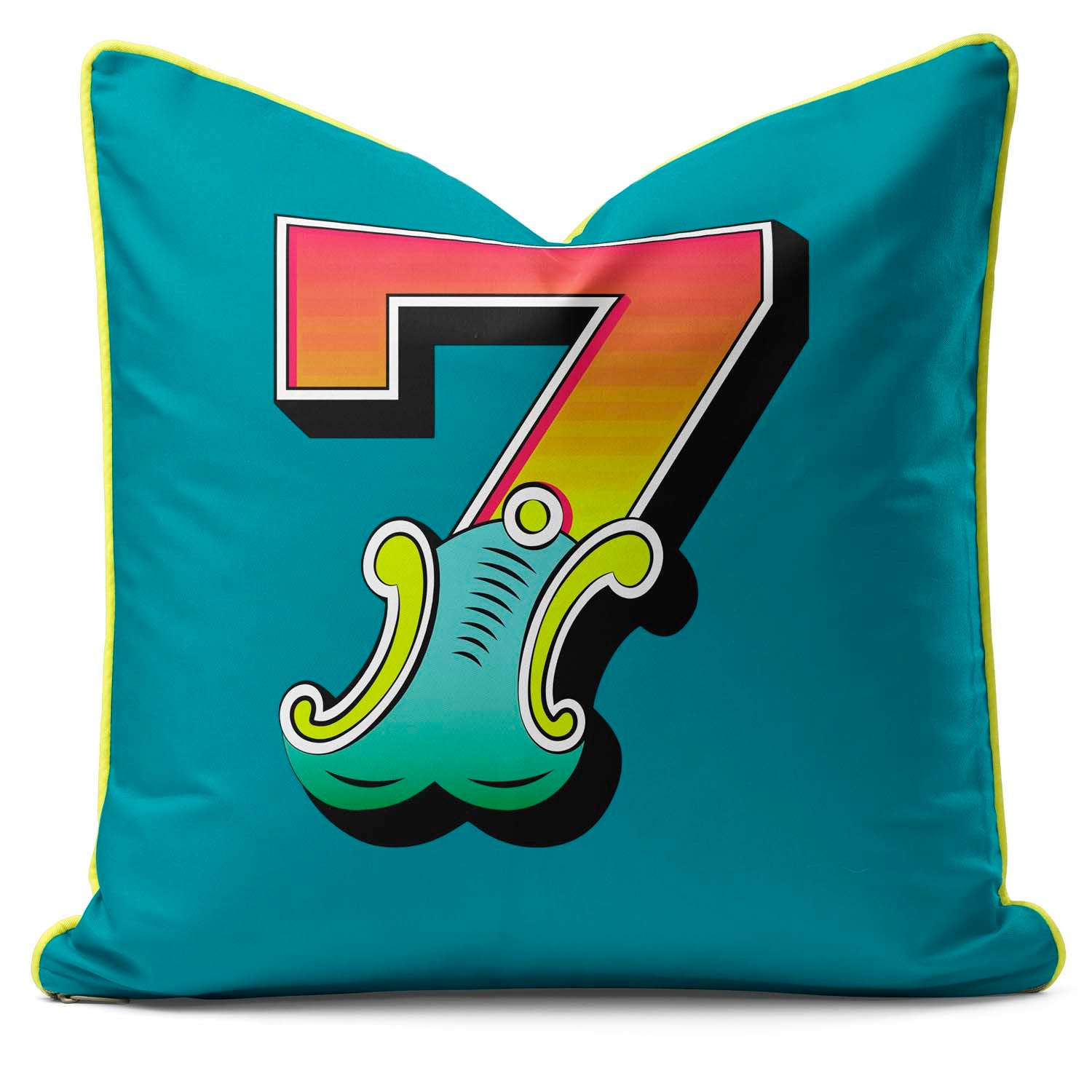 Showtime! - Carnival Font Number Teal From 0 to 9