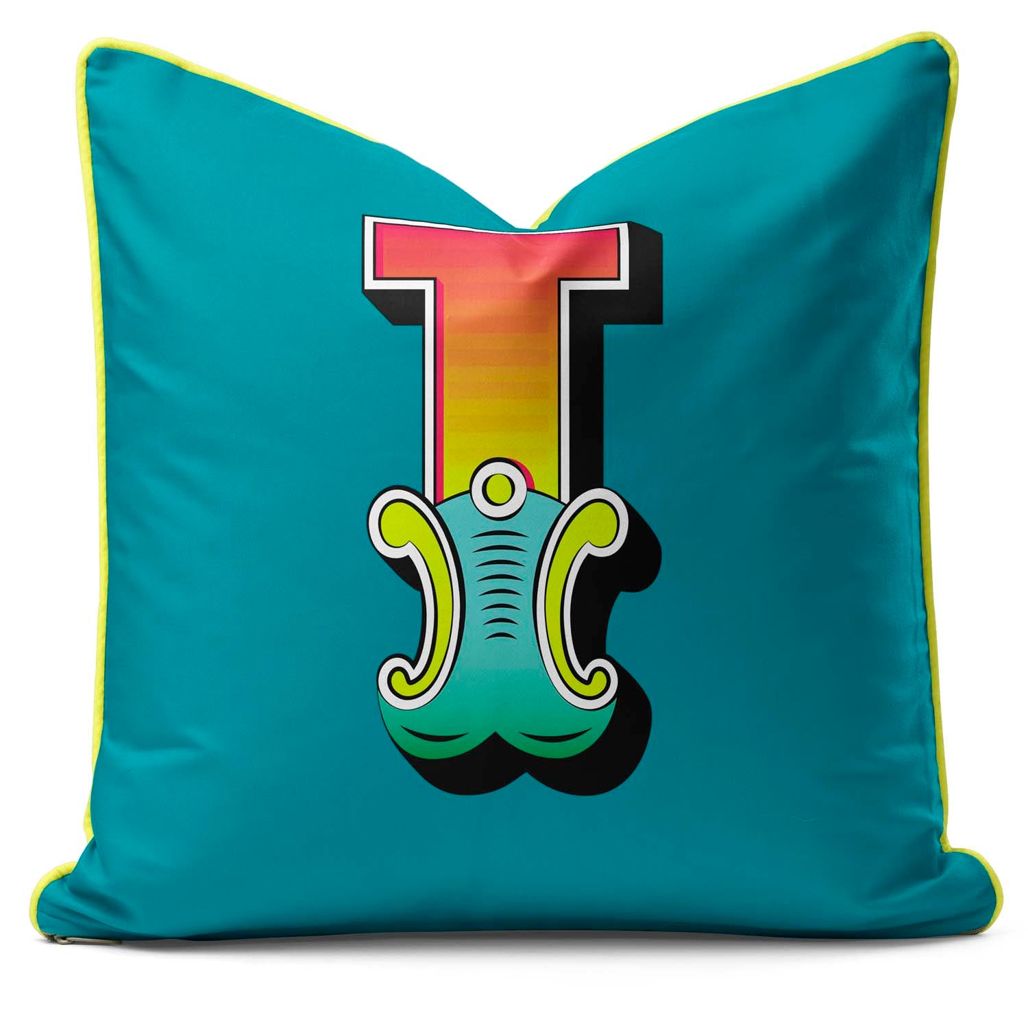 Showtime! - Carnival Font Letter Teal From A to Z