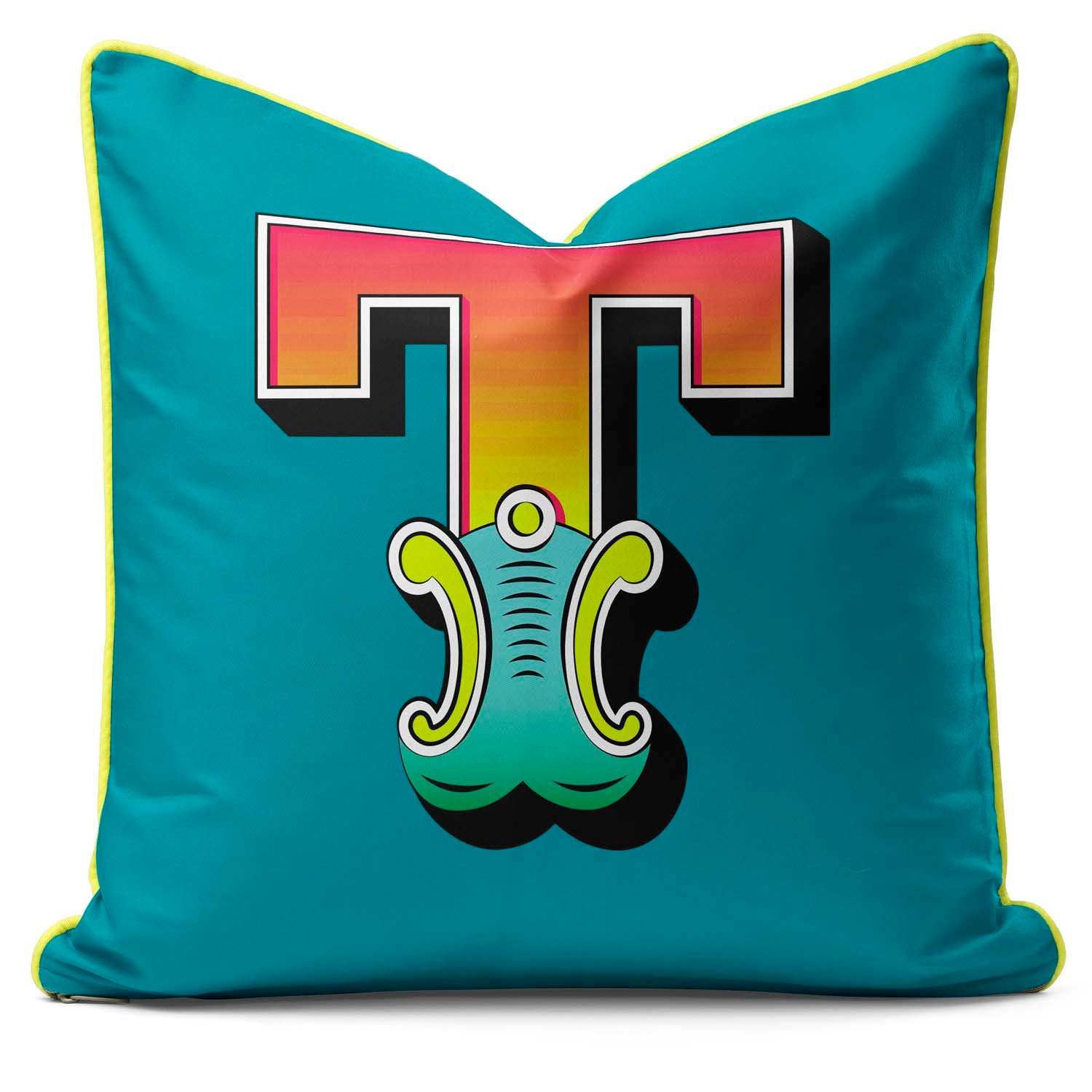 Showtime! - Carnival Font Letter Teal From A to Z