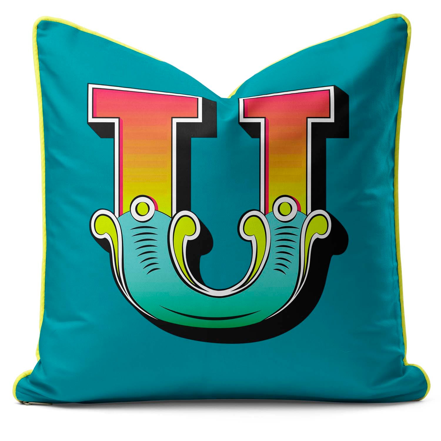 Showtime! - Carnival Font Letter Teal From A to Z