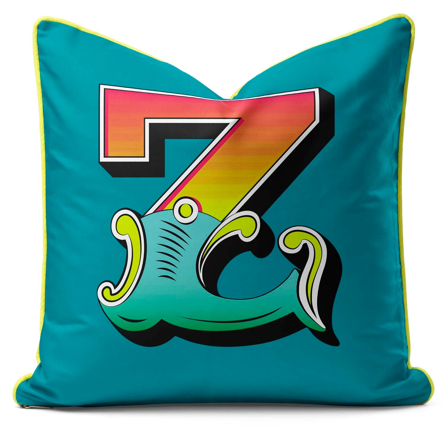 Showtime! - Carnival Font Letter Teal From A to Z