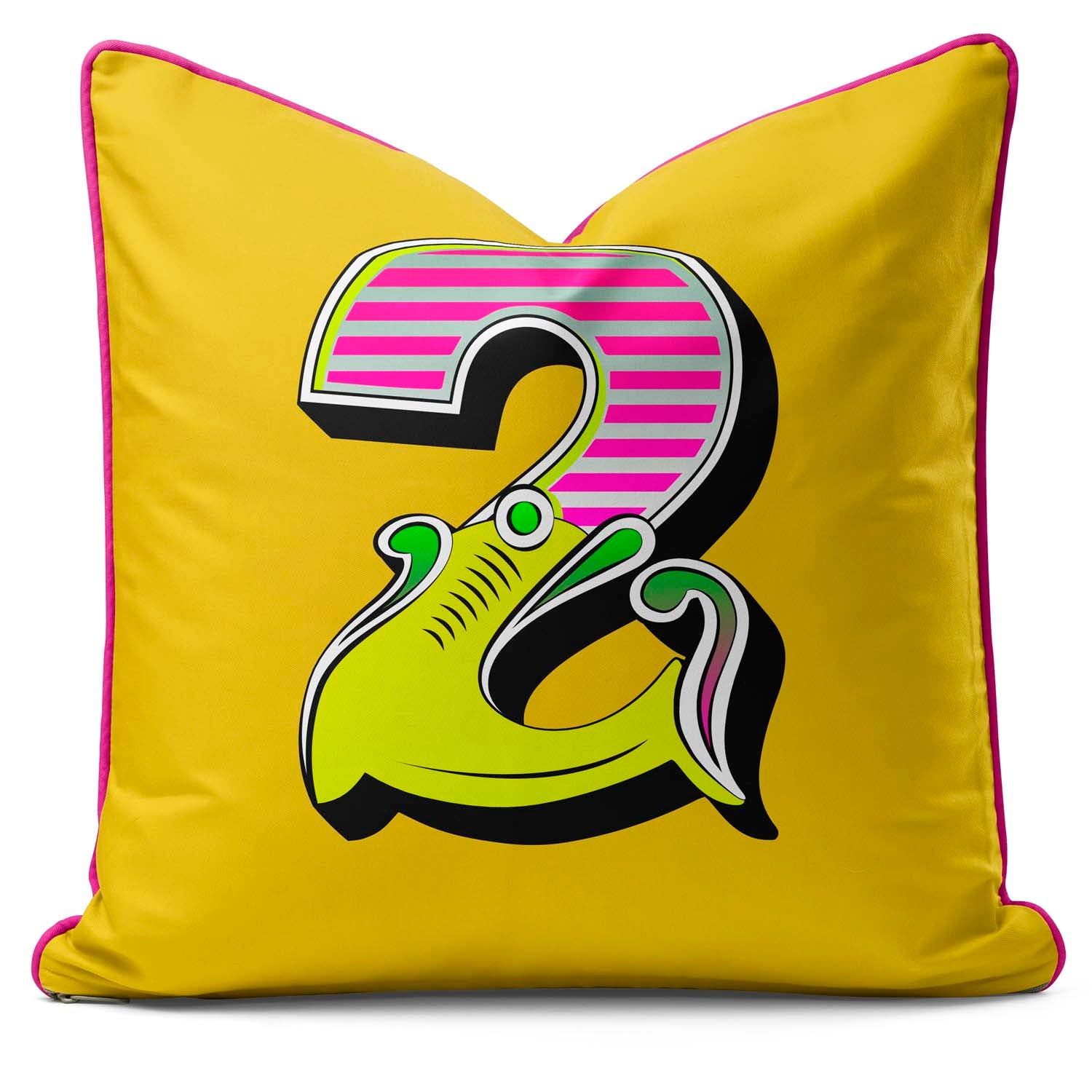 Showtime! - Carnival Font Number Vibrant Yellow From 0 to 9