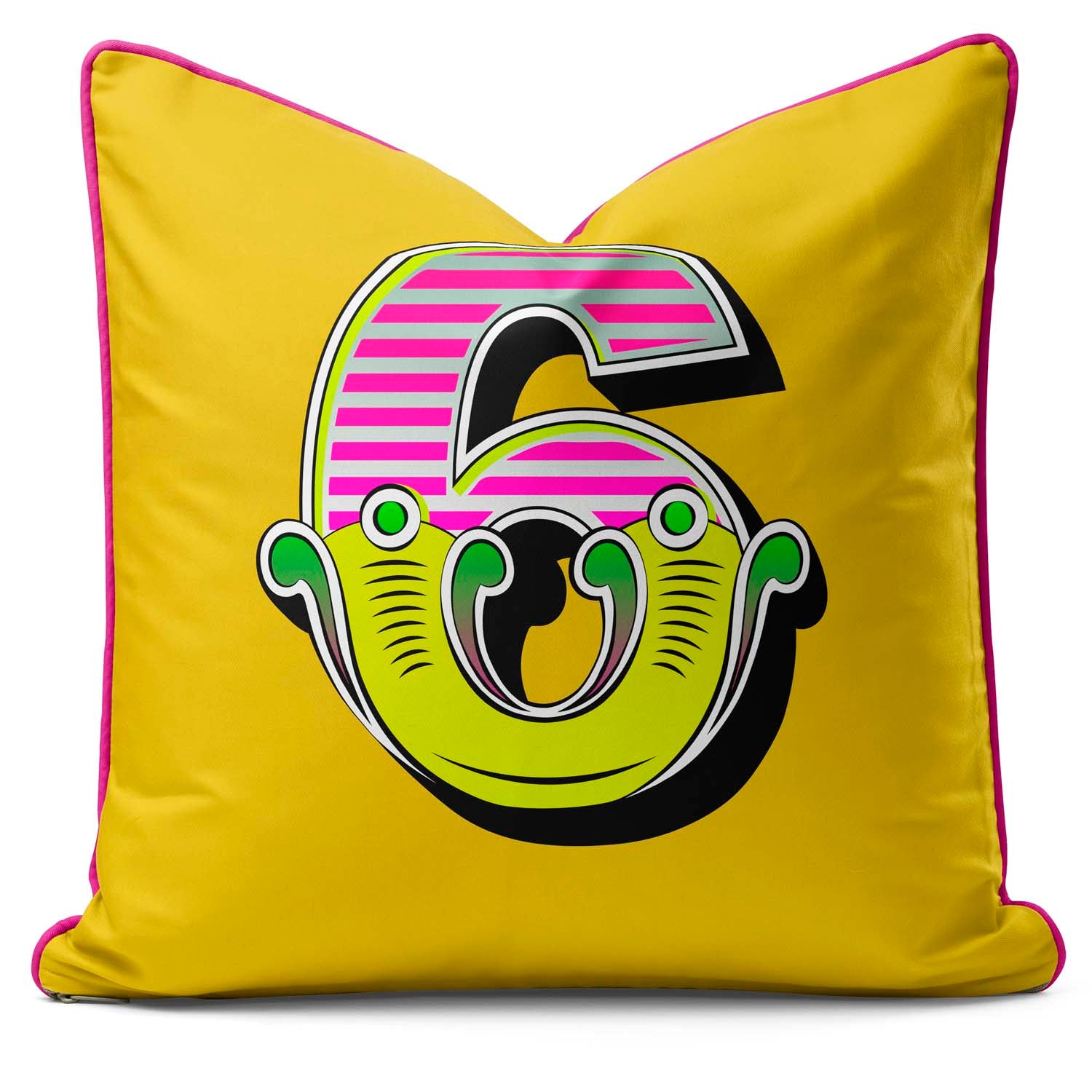 Showtime! - Carnival Font Number Vibrant Yellow From 0 to 9