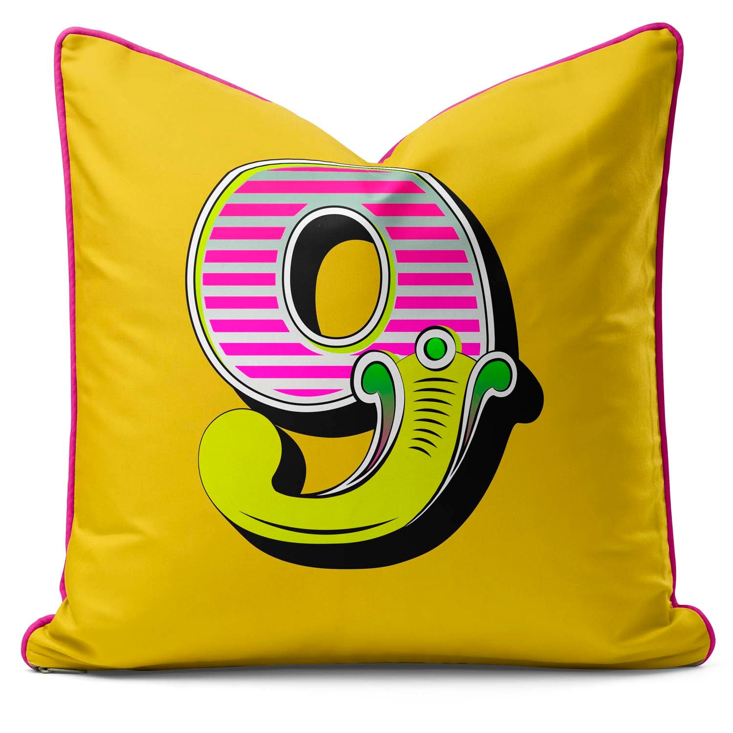 Showtime! - Carnival Font Number Vibrant Yellow From 0 to 9