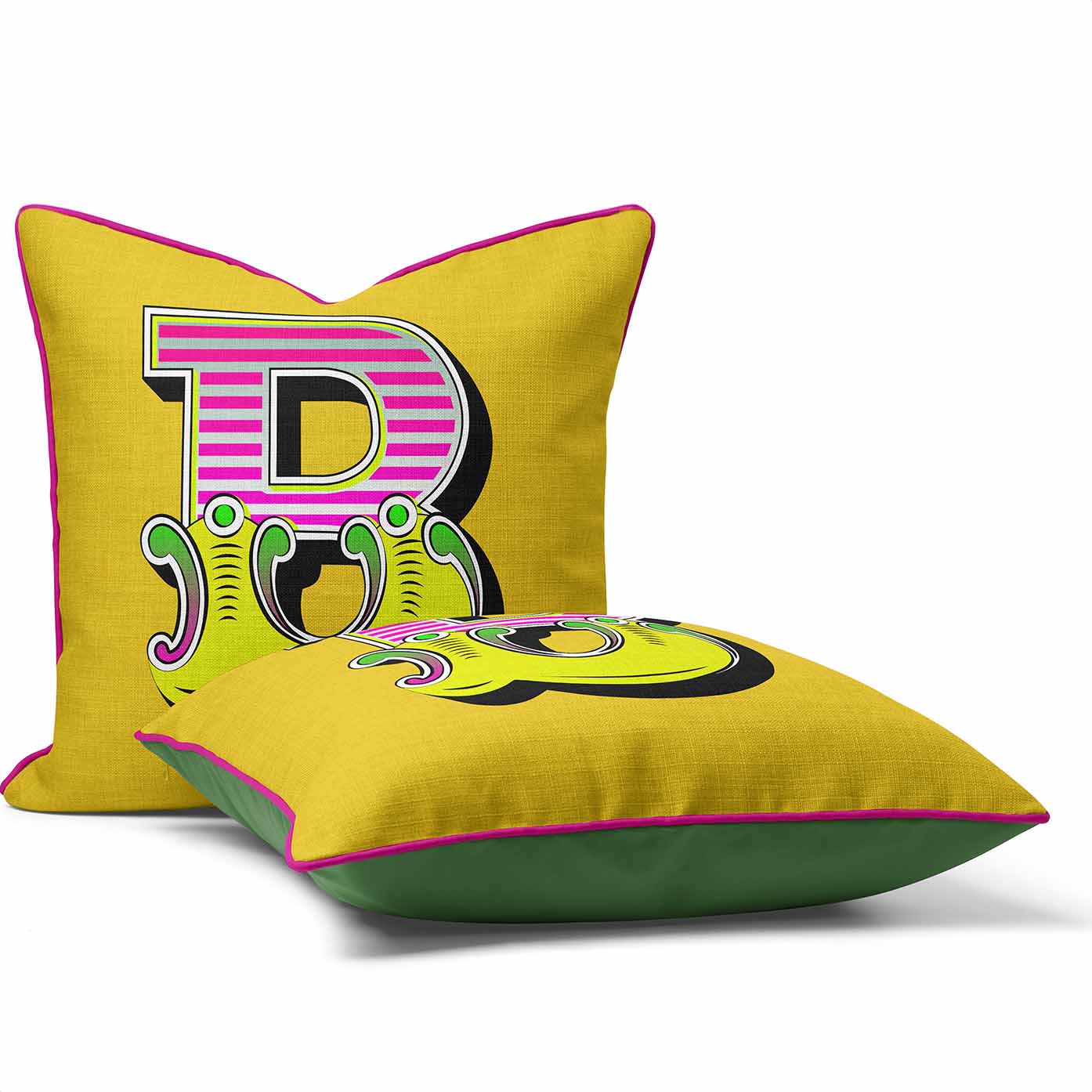 Showtime! - Carnival Font Letter Vibrant Yellow From A to Z