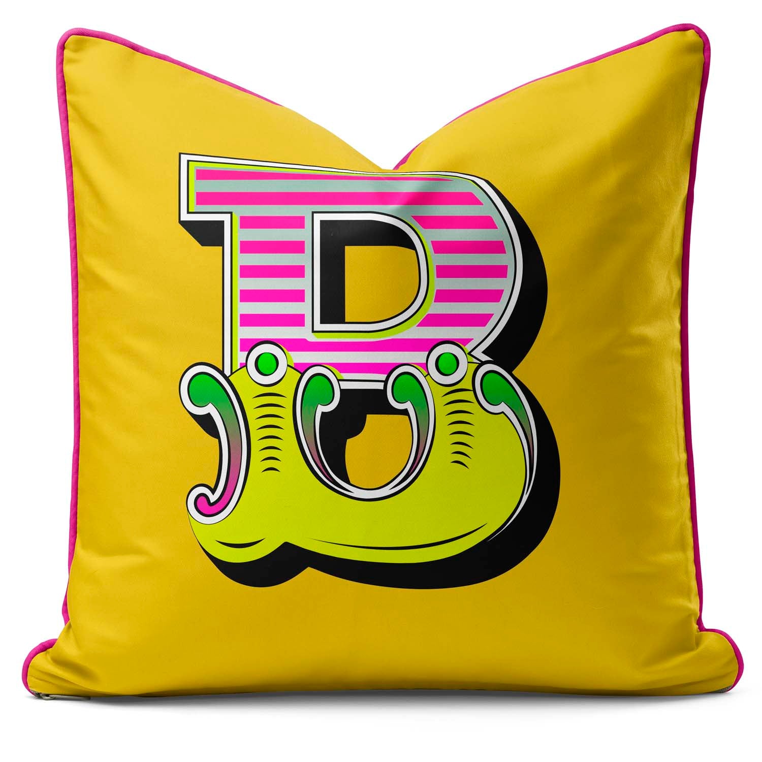 Showtime! - Carnival Font Letter Vibrant Yellow From A to Z