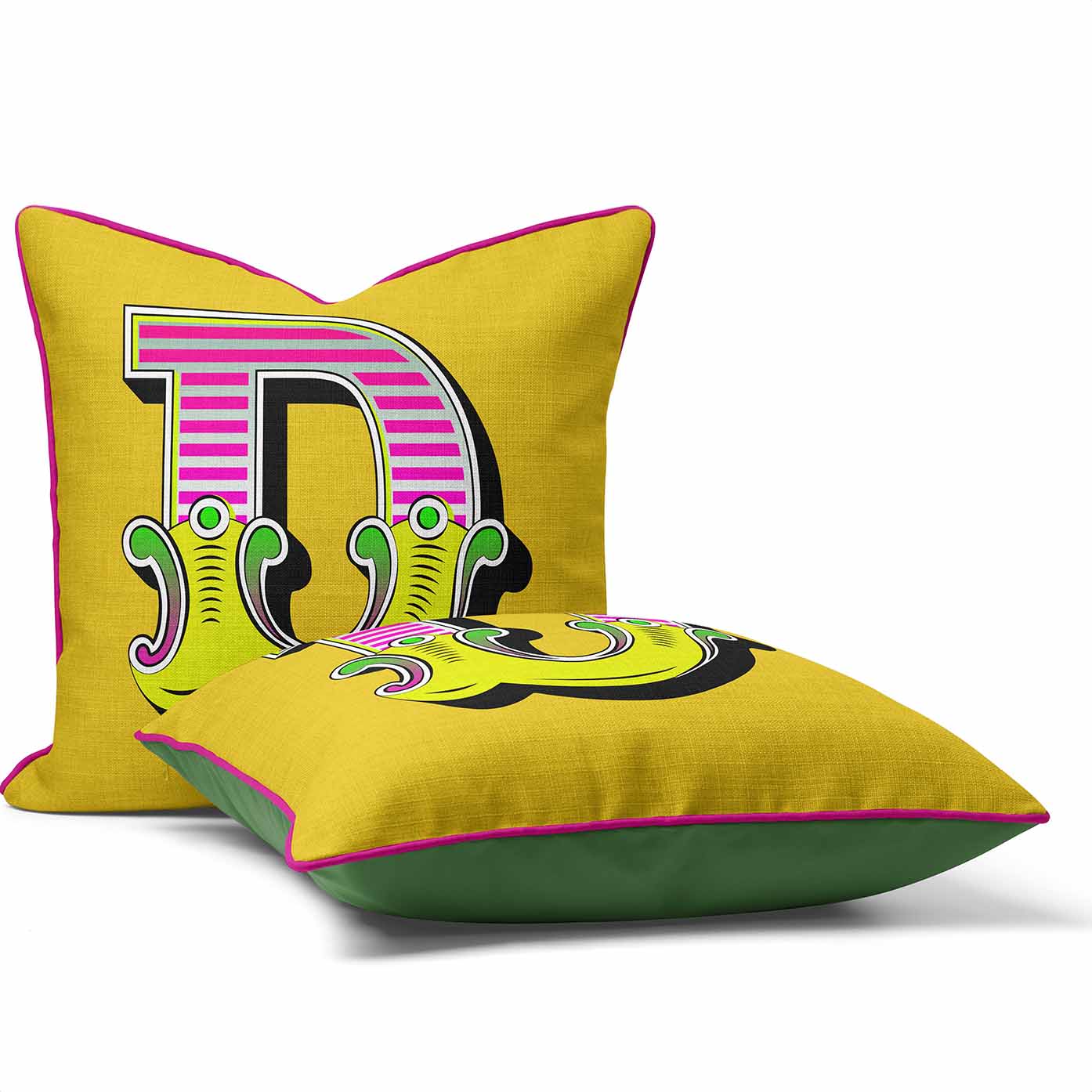 Showtime! - Carnival Font Letter Vibrant Yellow From A to Z