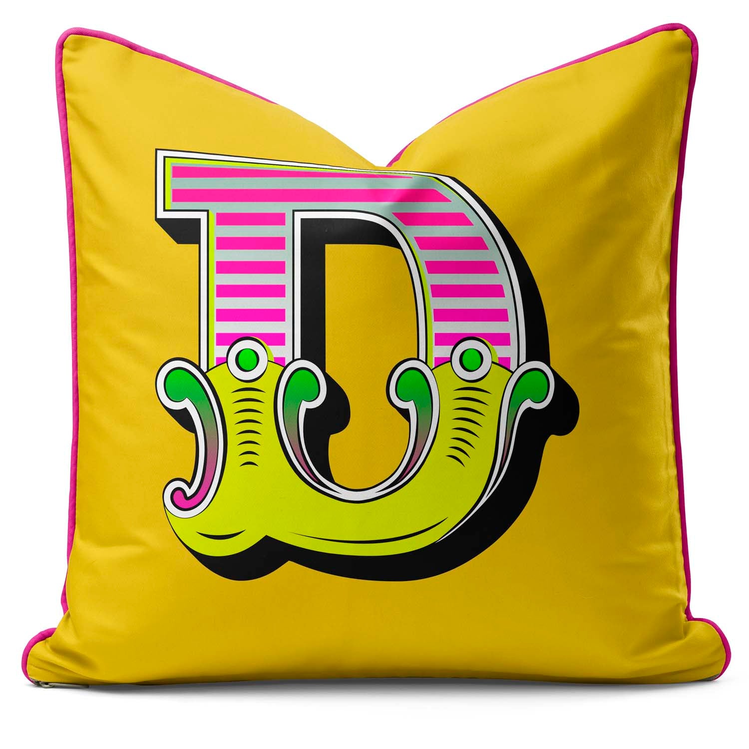 Showtime! - Carnival Font Letter Vibrant Yellow From A to Z