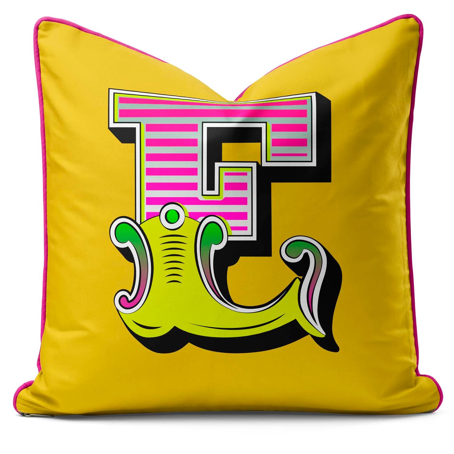 Showtime! - Carnival Font Letter Vibrant Yellow From A to Z