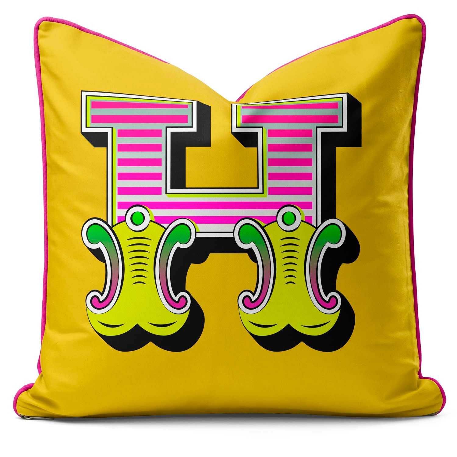 Showtime! - Carnival Font Letter Vibrant Yellow From A to Z