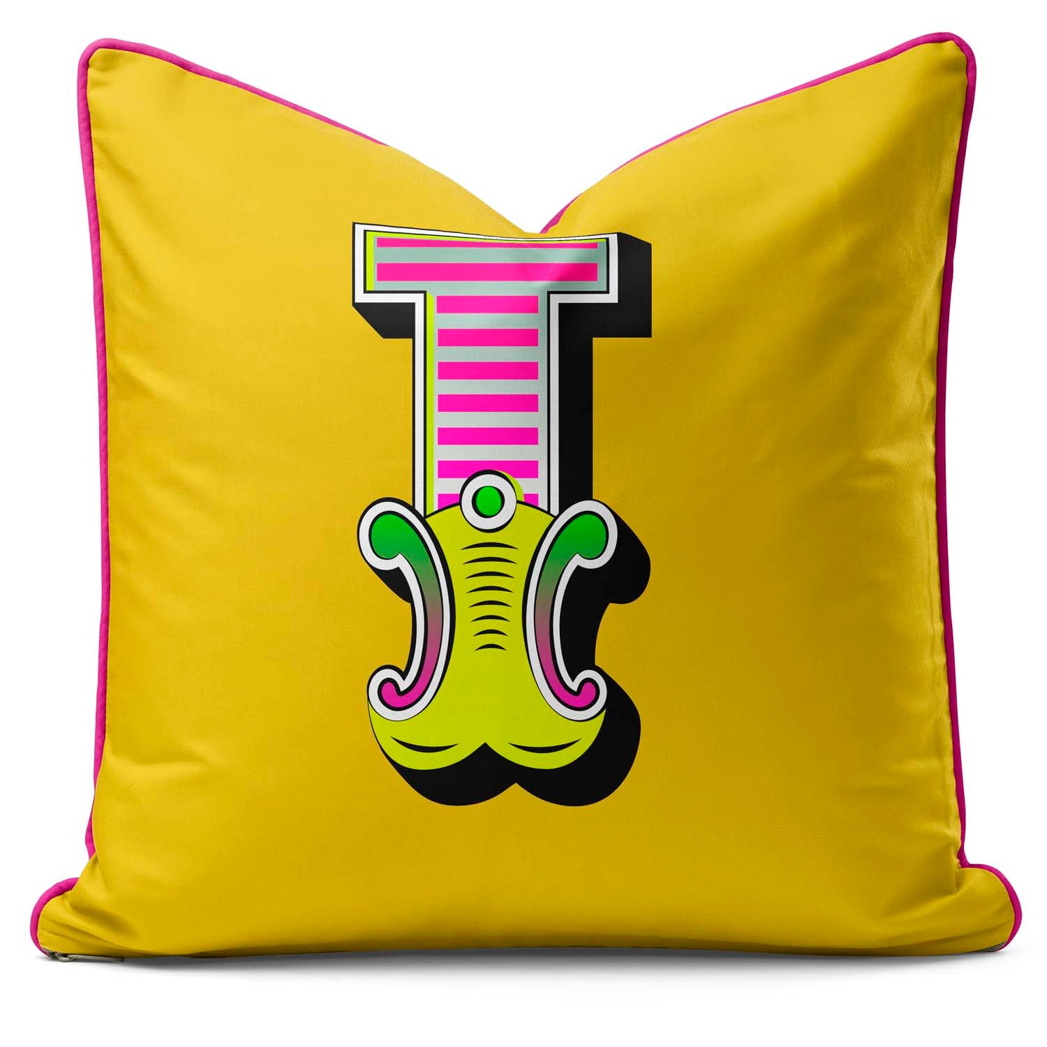 Showtime! - Carnival Font Letter Vibrant Yellow From A to Z