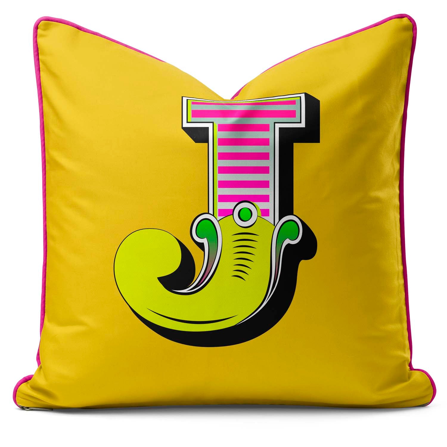 Showtime! - Carnival Font Letter Vibrant Yellow From A to Z