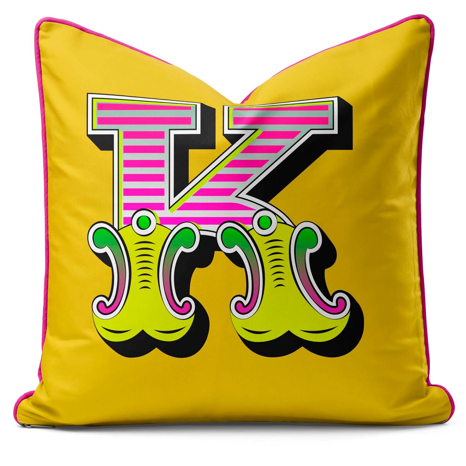 Showtime! - Carnival Font Letter Vibrant Yellow From A to Z