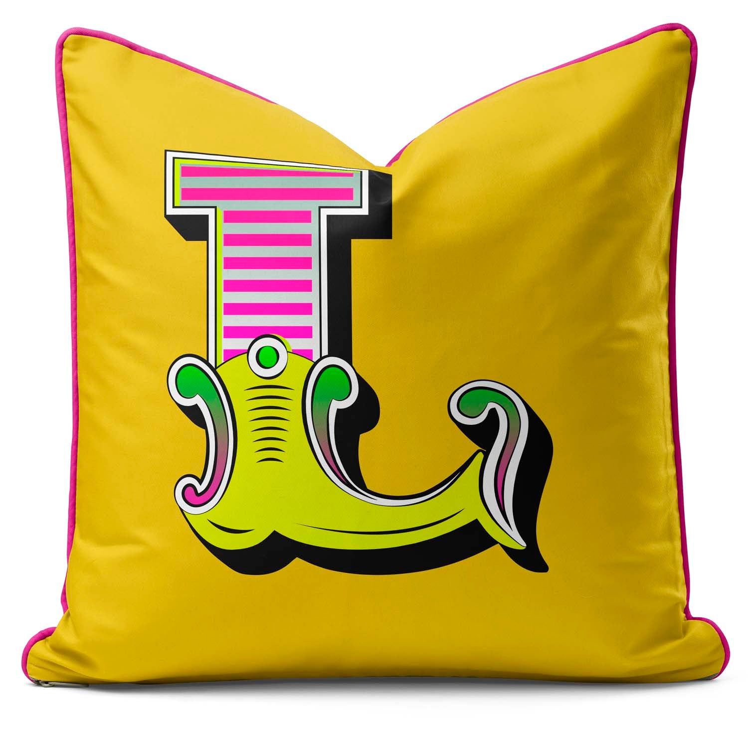 Showtime! - Carnival Font Letter Vibrant Yellow From A to Z