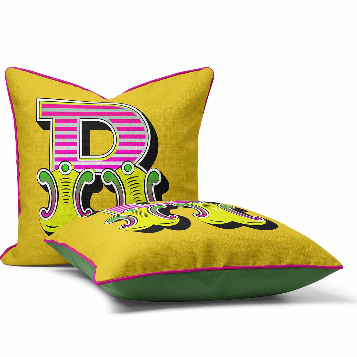 Showtime! - Carnival Font Letter Vibrant Yellow From A to Z