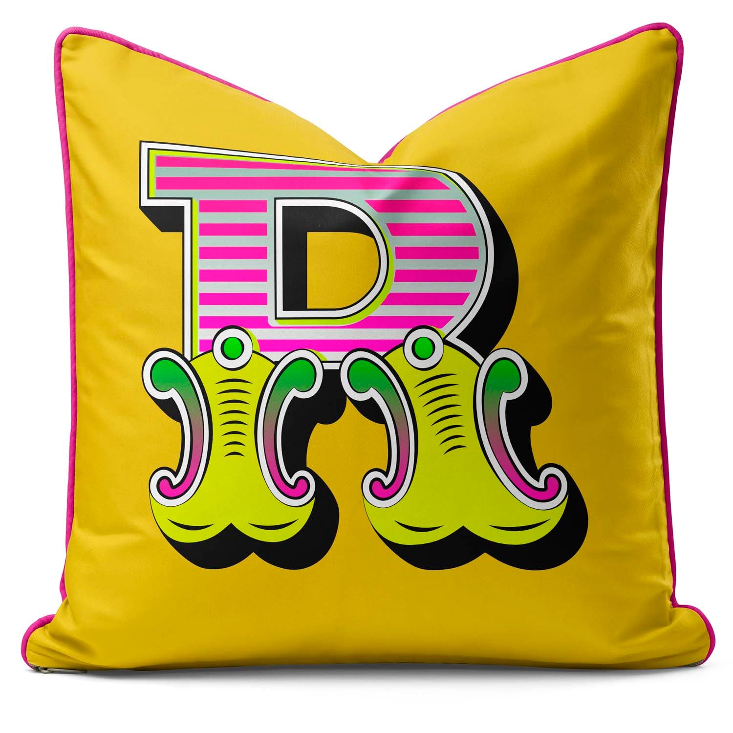 Showtime! - Carnival Font Letter Vibrant Yellow From A to Z