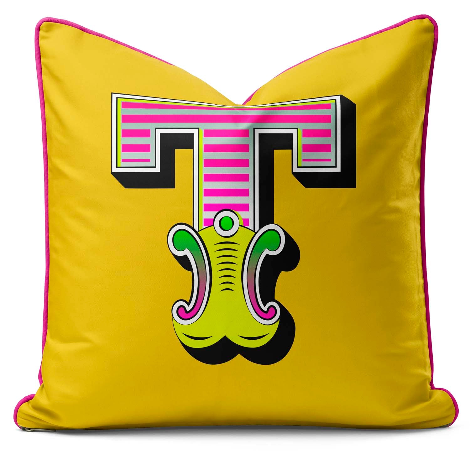 Showtime! - Carnival Font Letter Vibrant Yellow From A to Z