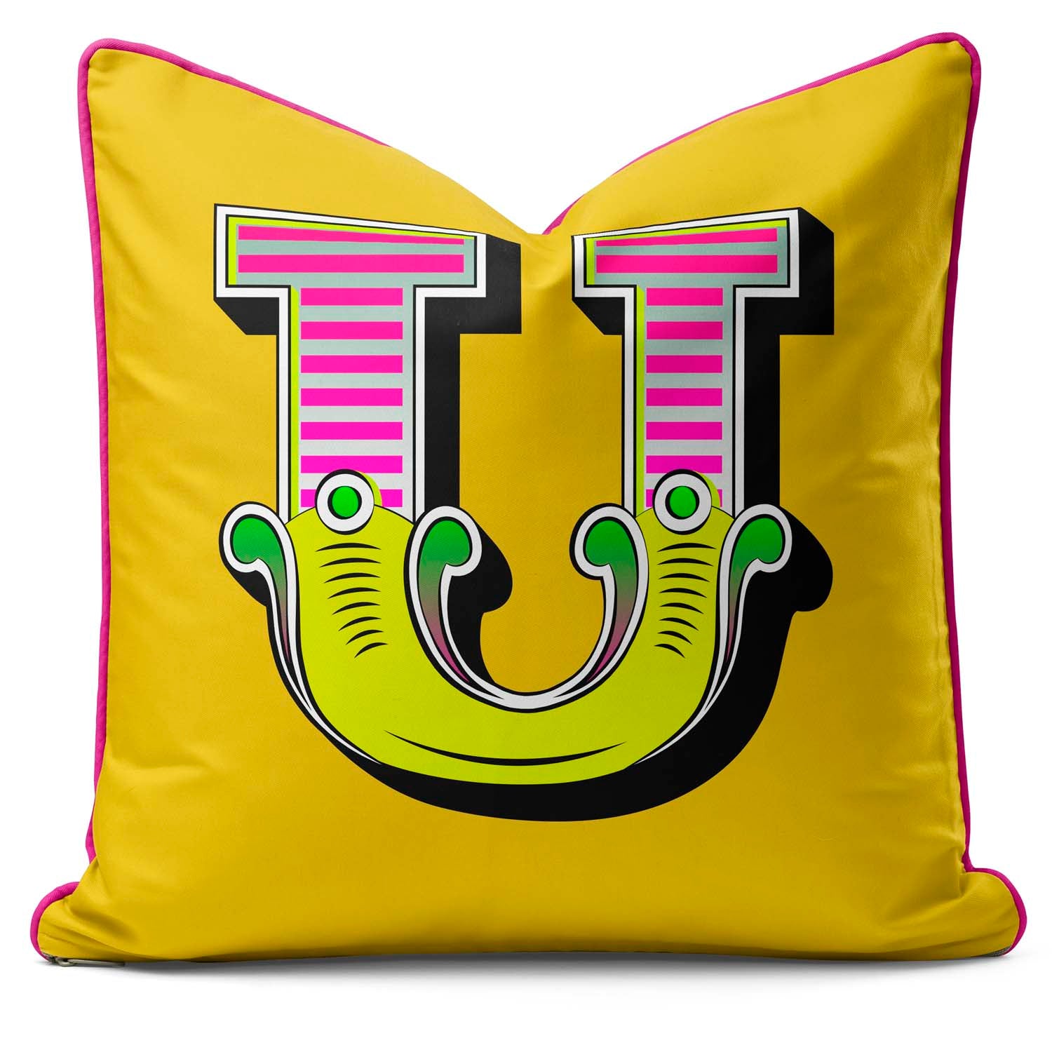 Showtime! - Carnival Font Letter Vibrant Yellow From A to Z