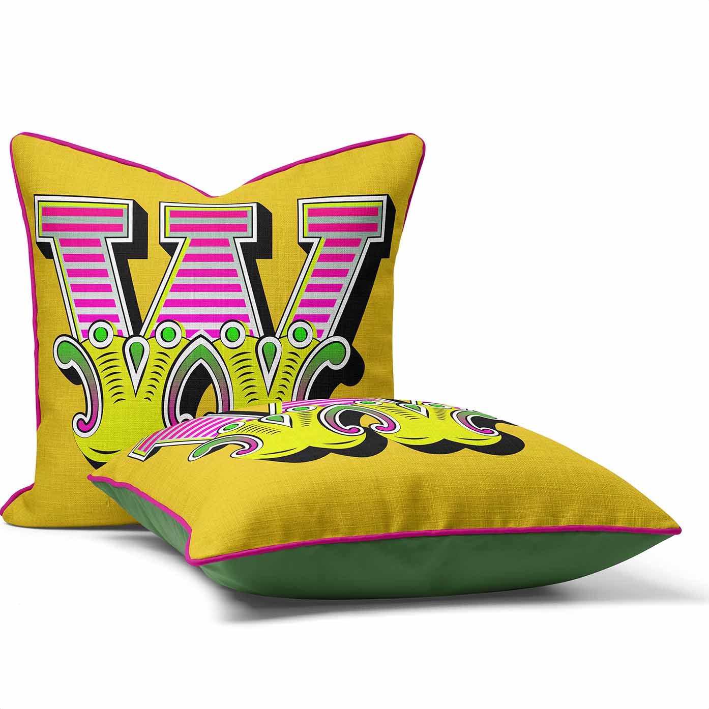 Showtime! - Carnival Font Letter Vibrant Yellow From A to Z