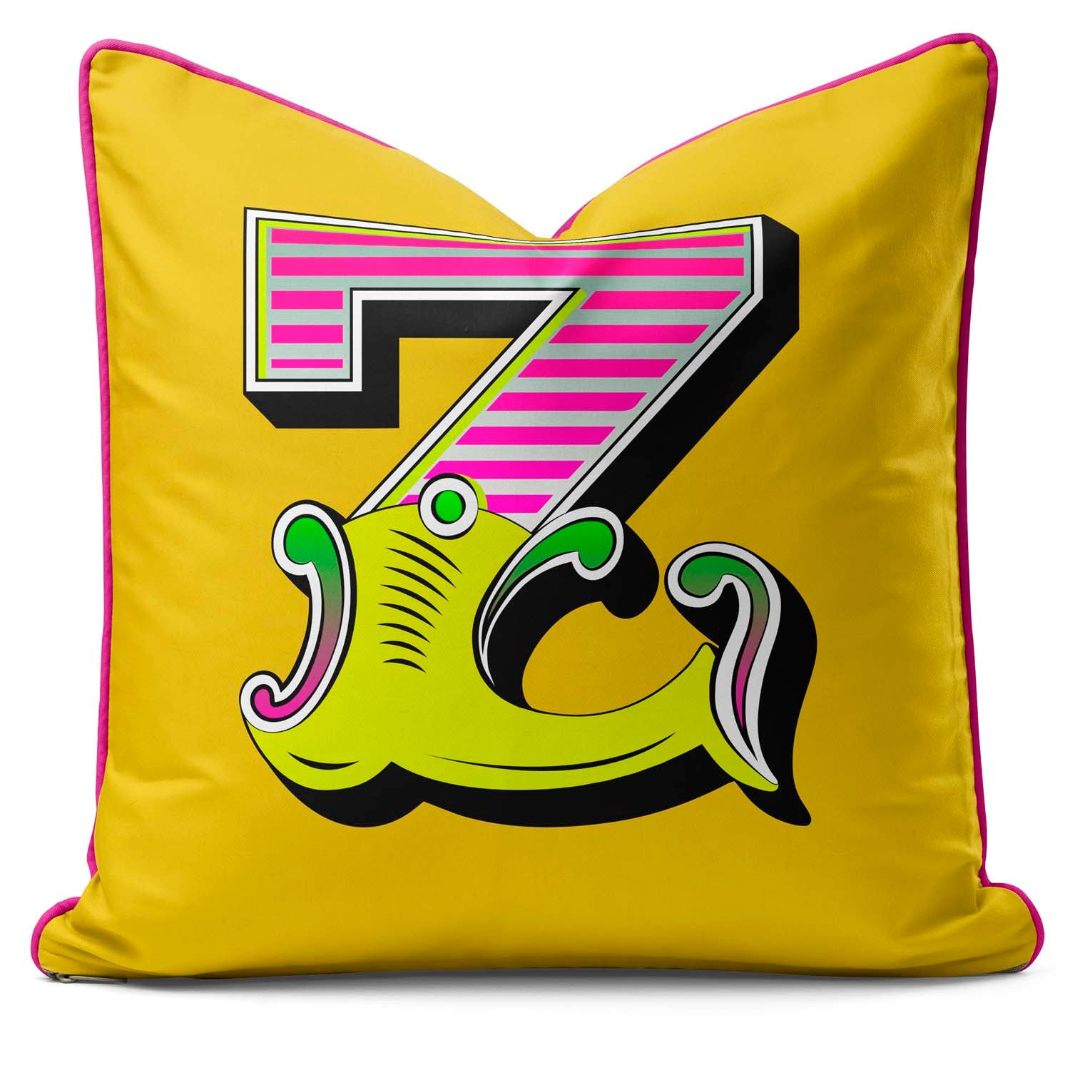 Showtime! - Carnival Font Letter Vibrant Yellow From A to Z