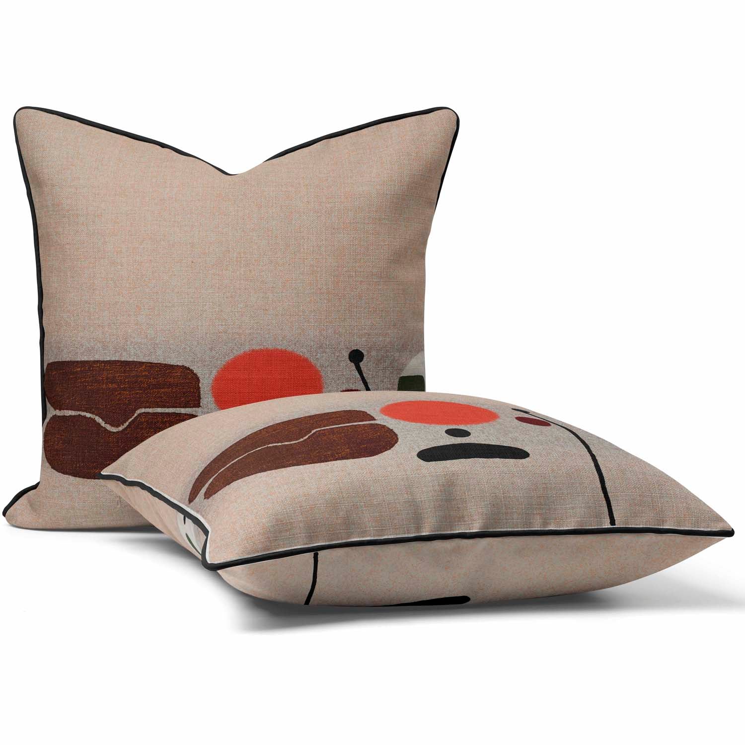 Orange Dot - TATE - Victor Pasmore Outdoor Cushion
