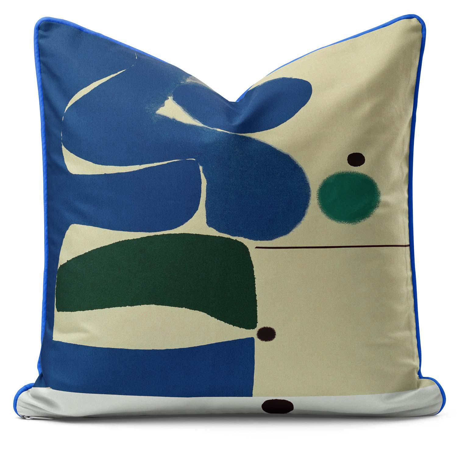 Blue Development Green – TATE – Victor Pasmore Outdoor Cushion