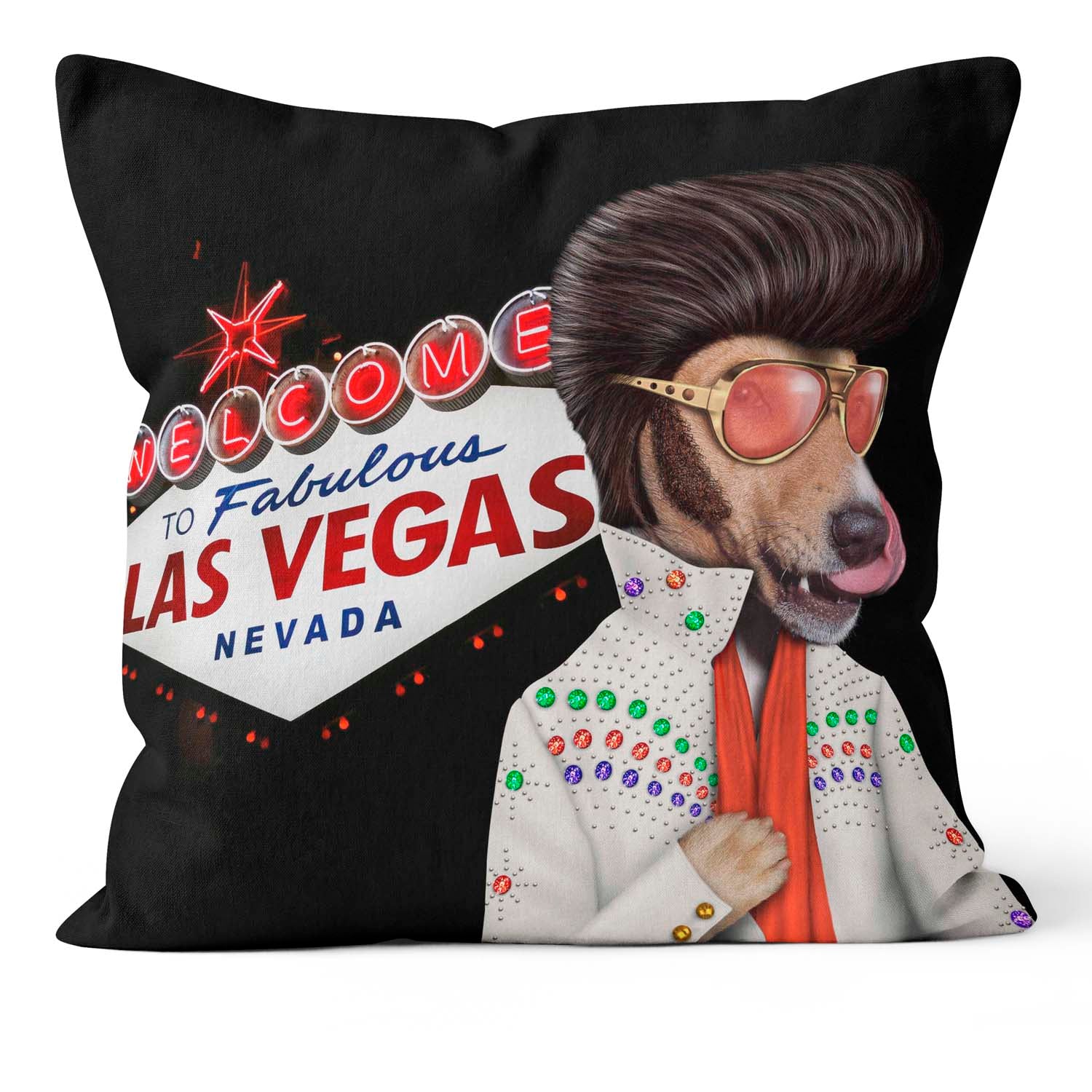 Vegas Sign - Pets Rock Cushion