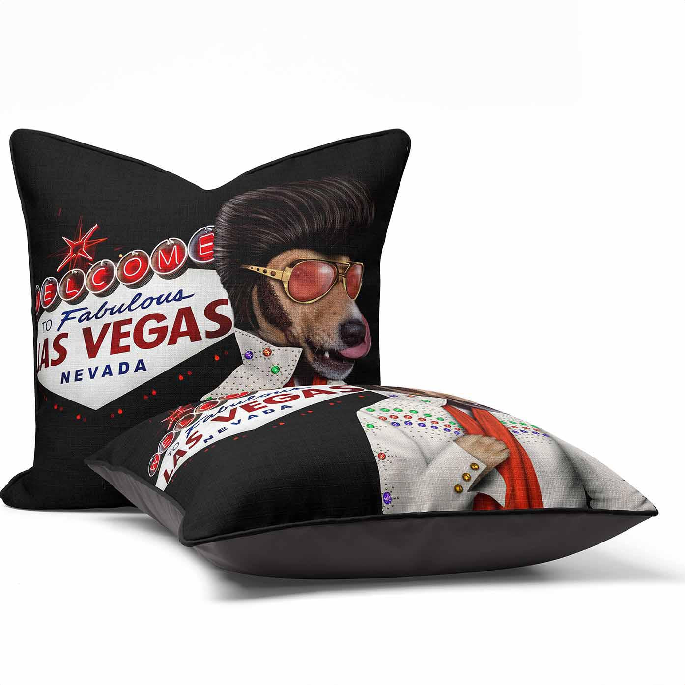 Vegas Sign - Pets Rock Cushion