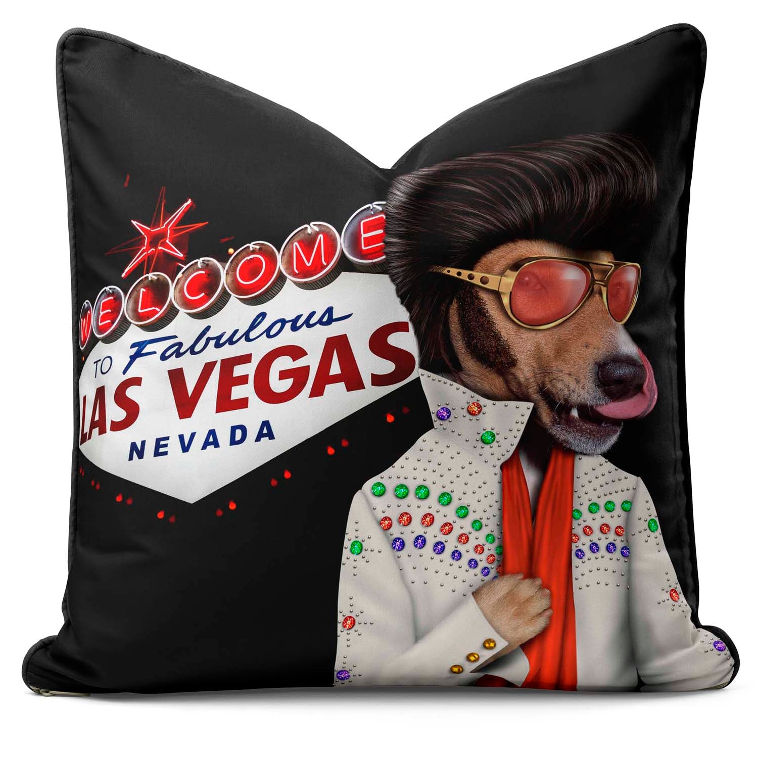 Vegas Sign - Pets Rock Cushion