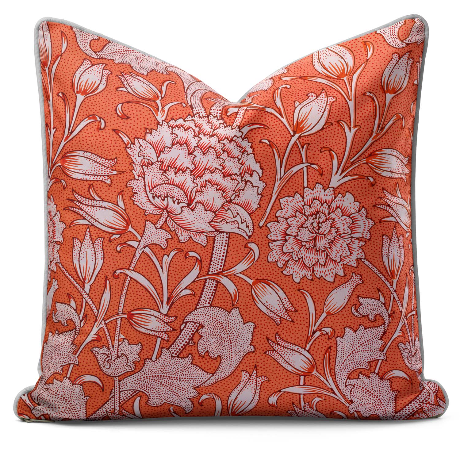 Tulip Dark Peach Fuzz - William Morris Cushion