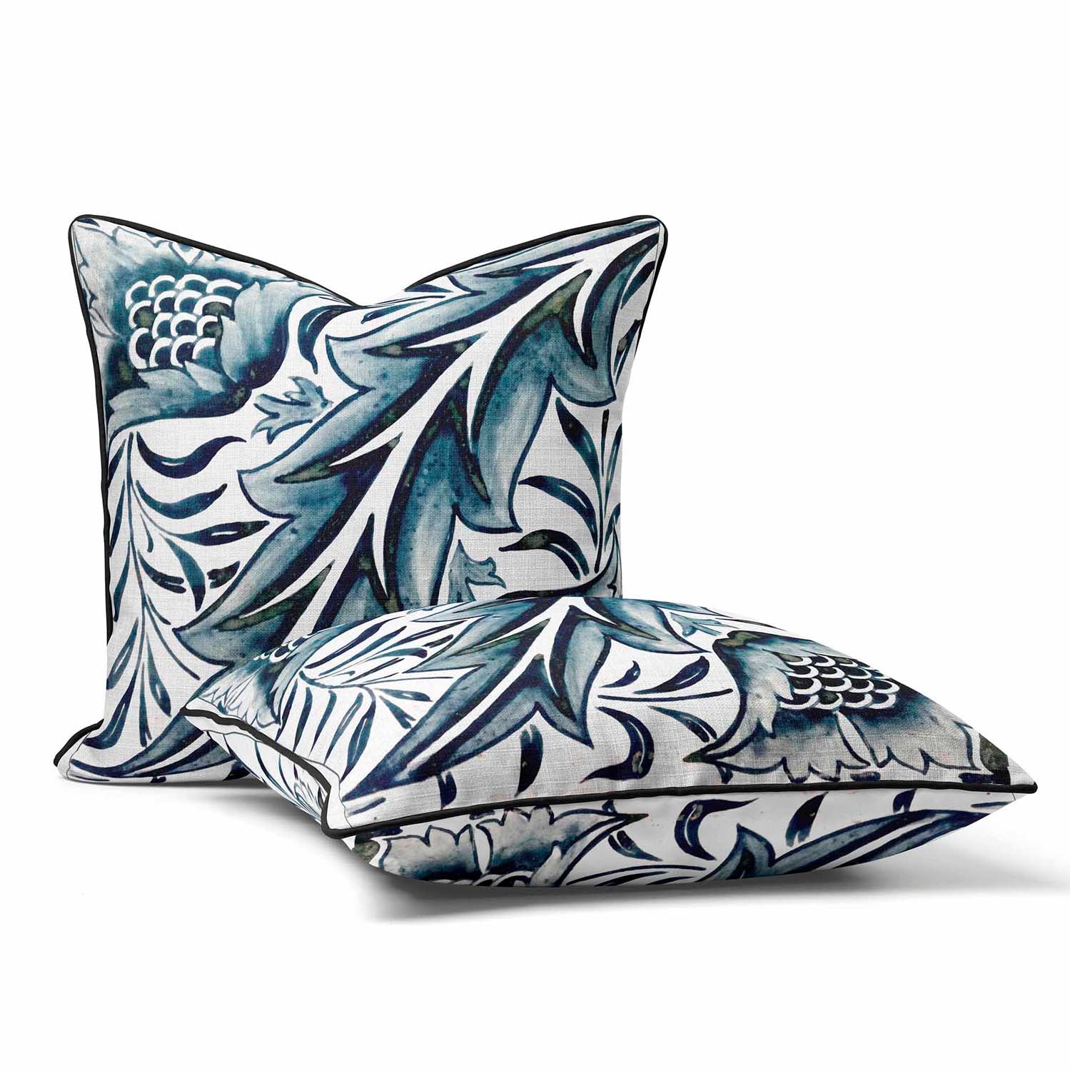 Diagonal Leaf - William Morris Outdoor Cushion